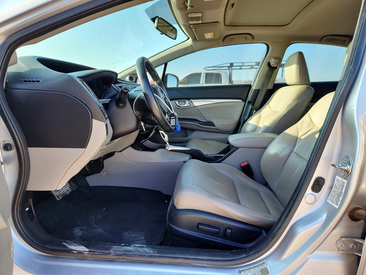 2014 Honda Civic Exl Silver vin: 19XFB2F96EE027577