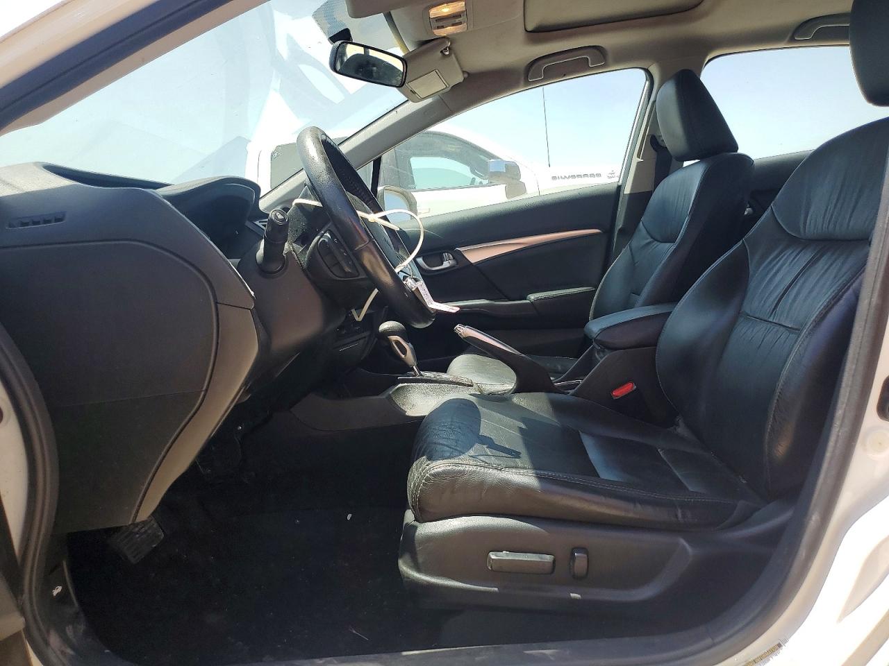 2014 Honda Civic Exl White vin: 19XFB2F96EE078786