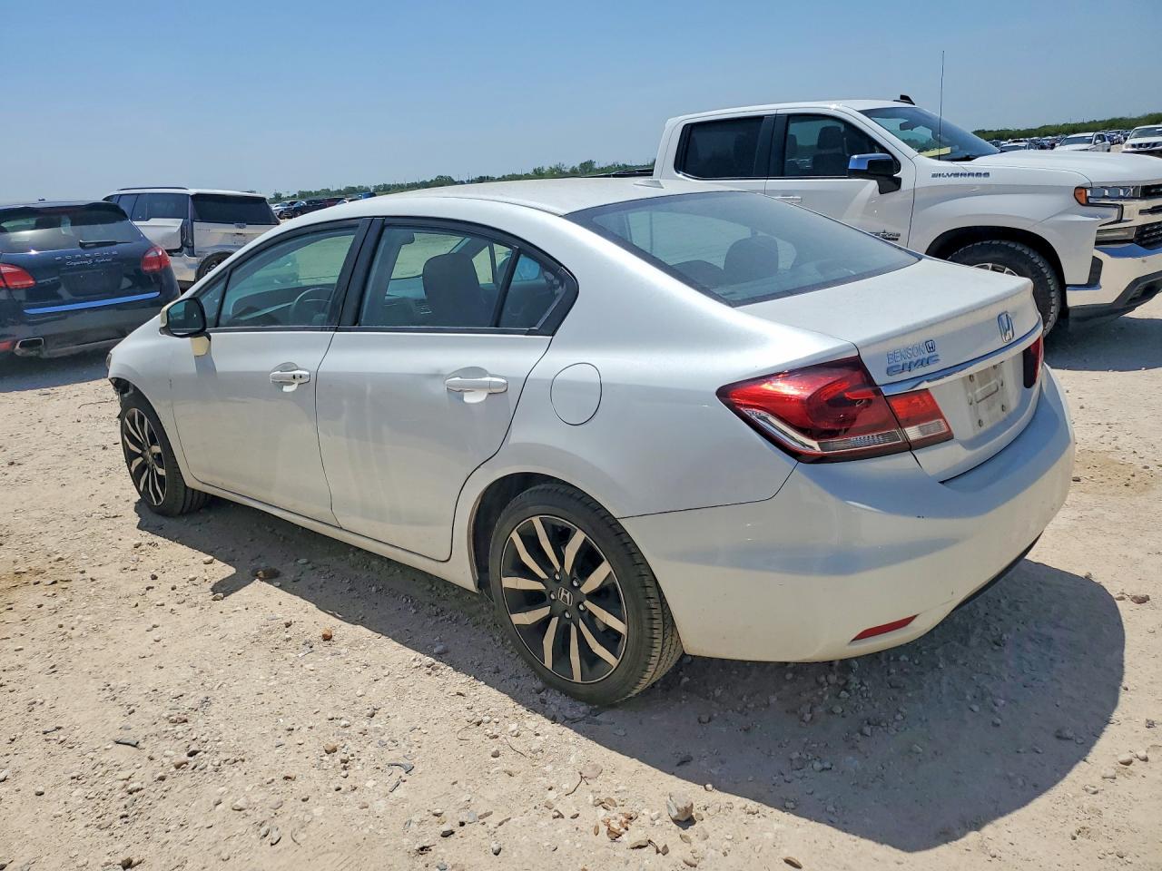 2014 Honda Civic Exl White vin: 19XFB2F96EE078786