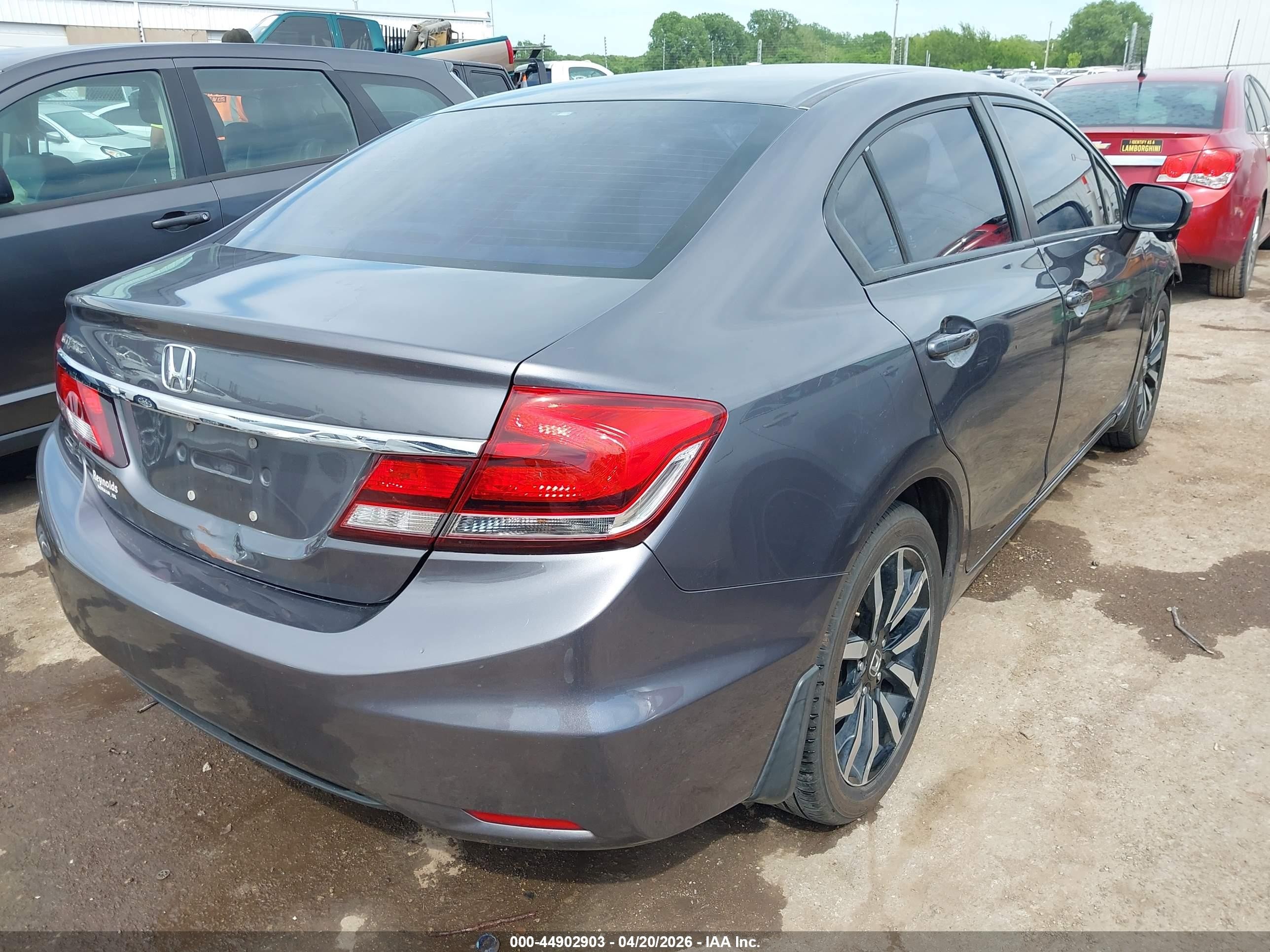 2014 Honda Civic Ex-l Gray vin: 19XFB2F96EE083986