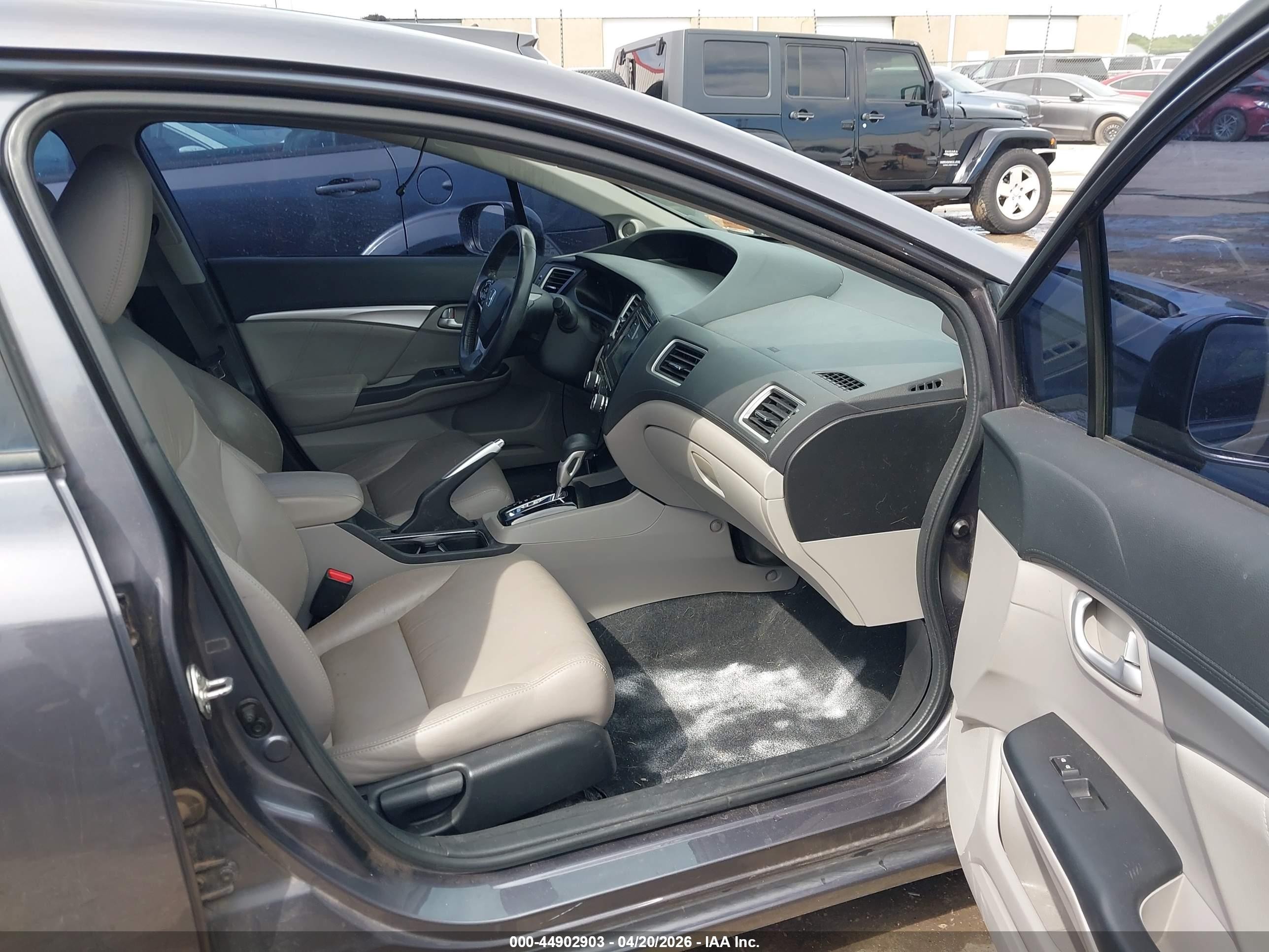 2014 Honda Civic Ex-l Gray vin: 19XFB2F96EE083986