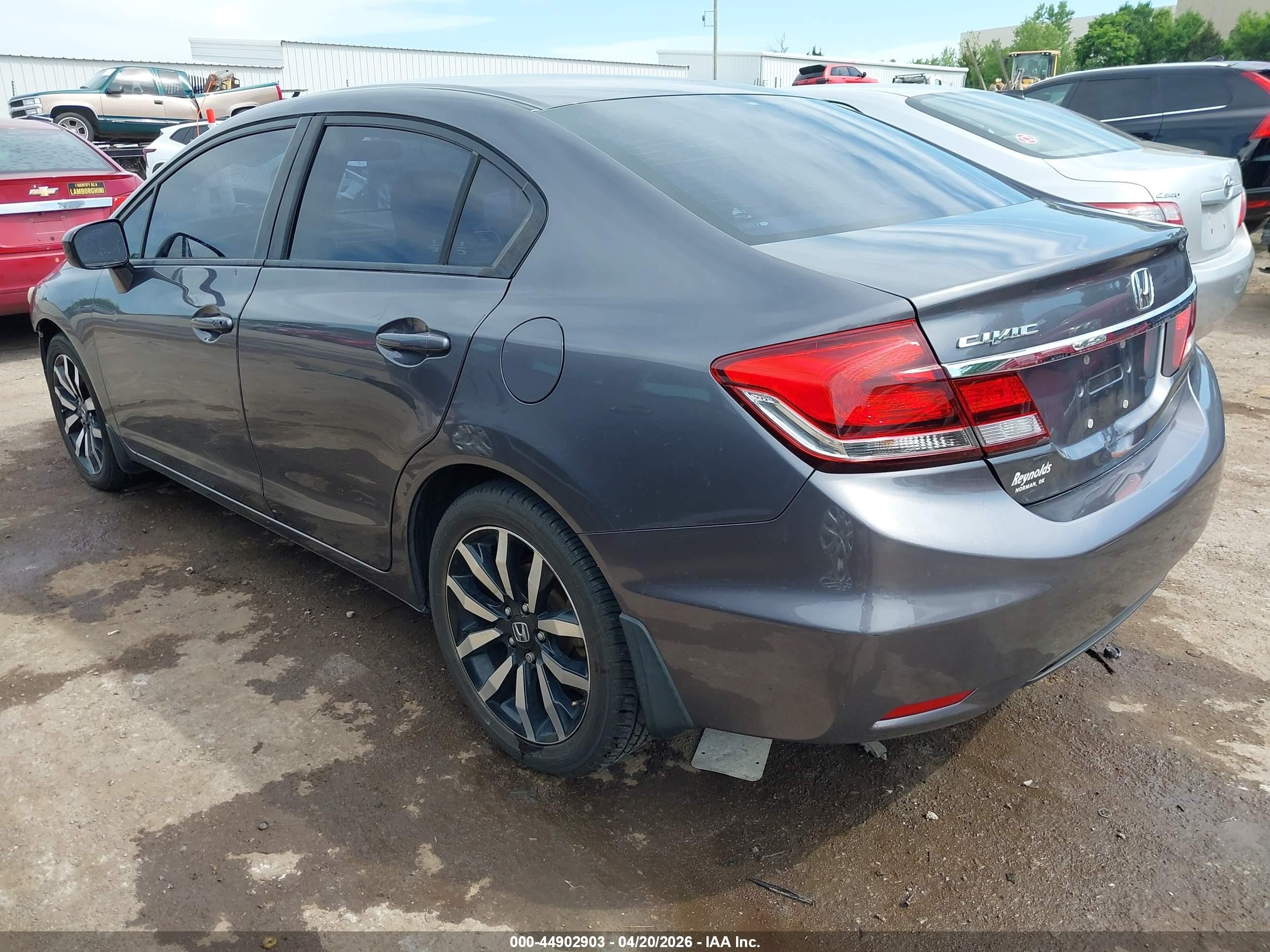 2014 Honda Civic Ex-l Gray vin: 19XFB2F96EE083986