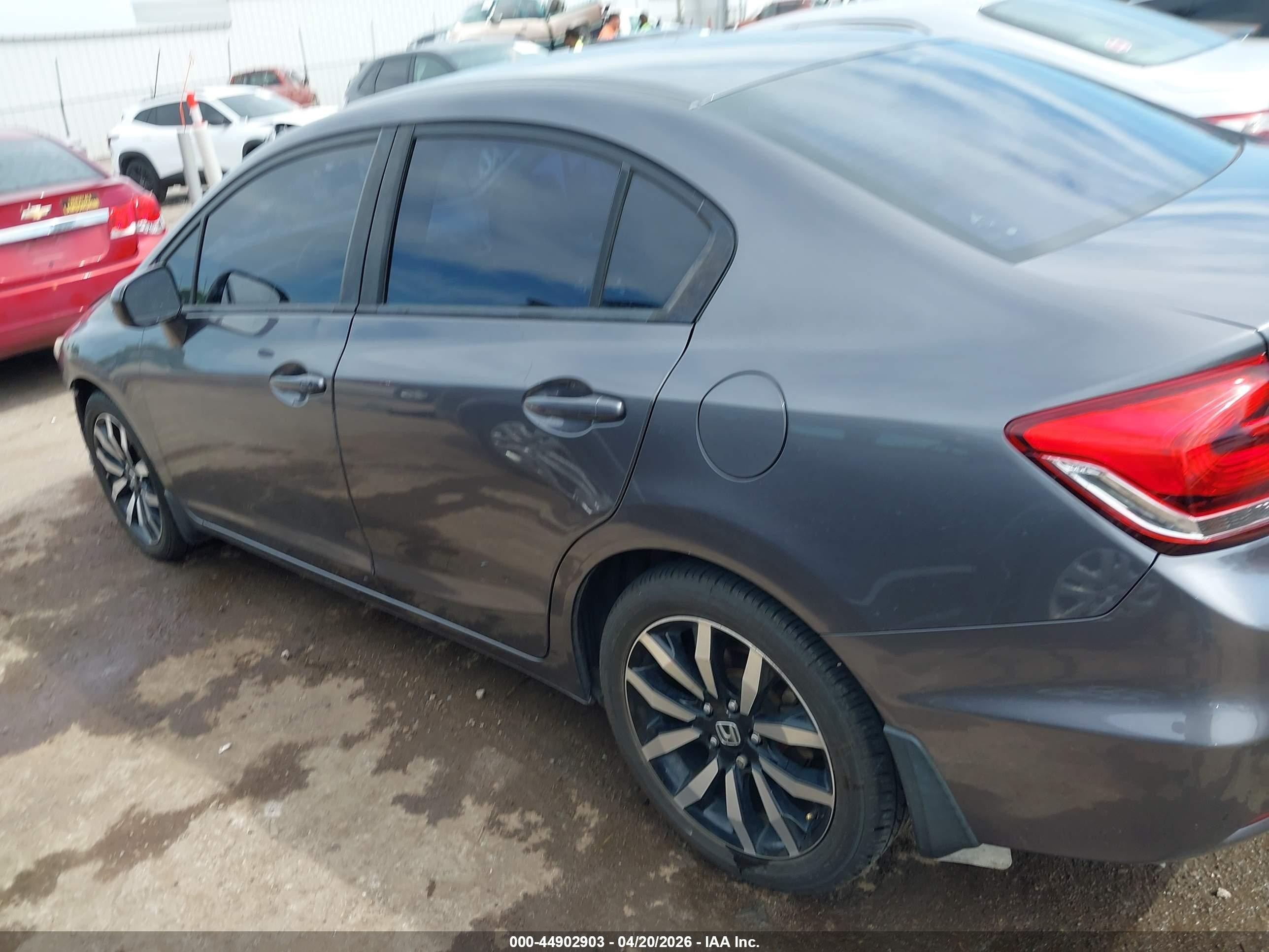 2014 Honda Civic Ex-l Gray vin: 19XFB2F96EE083986