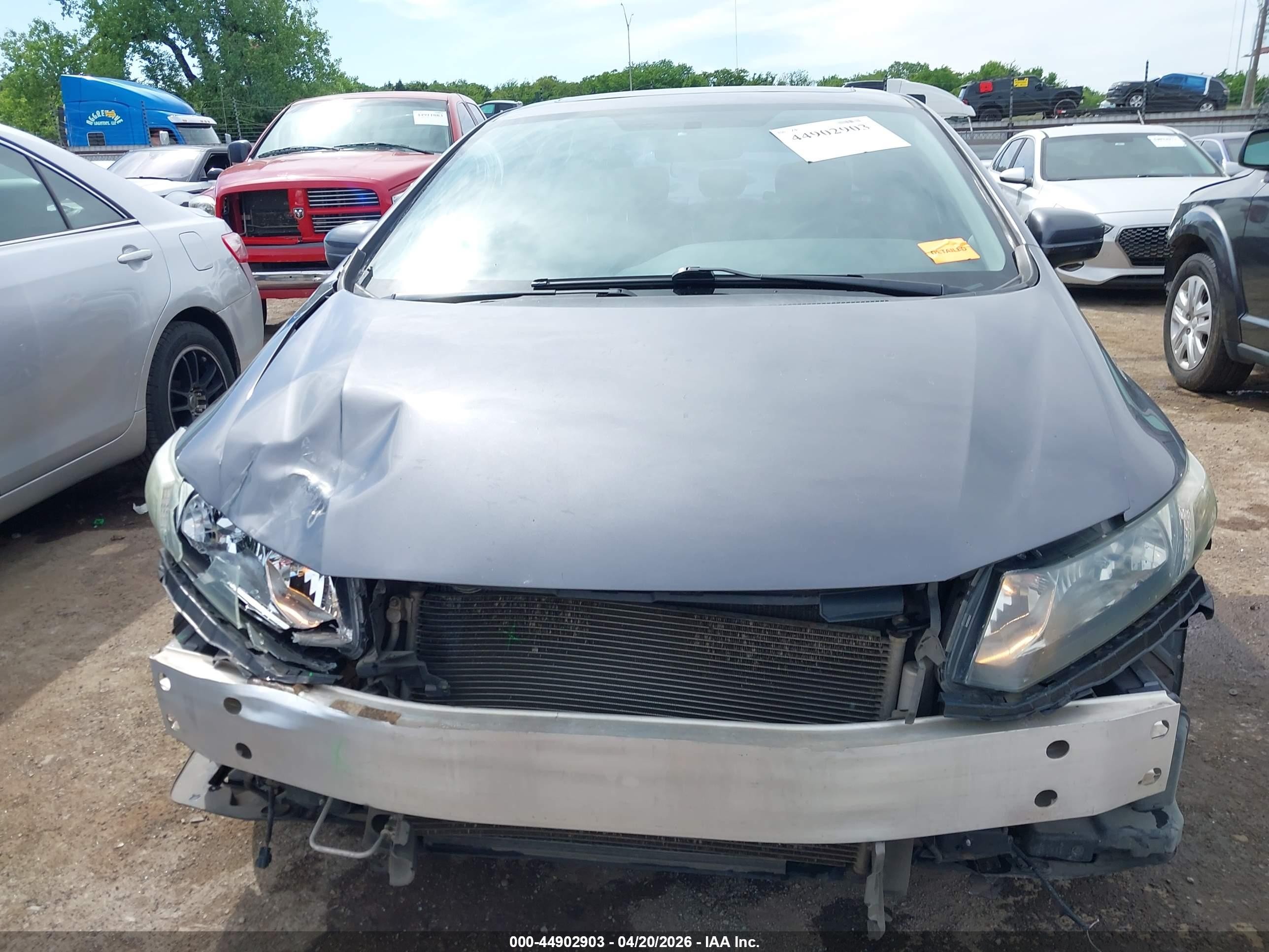 2014 Honda Civic Ex-l Gray vin: 19XFB2F96EE083986