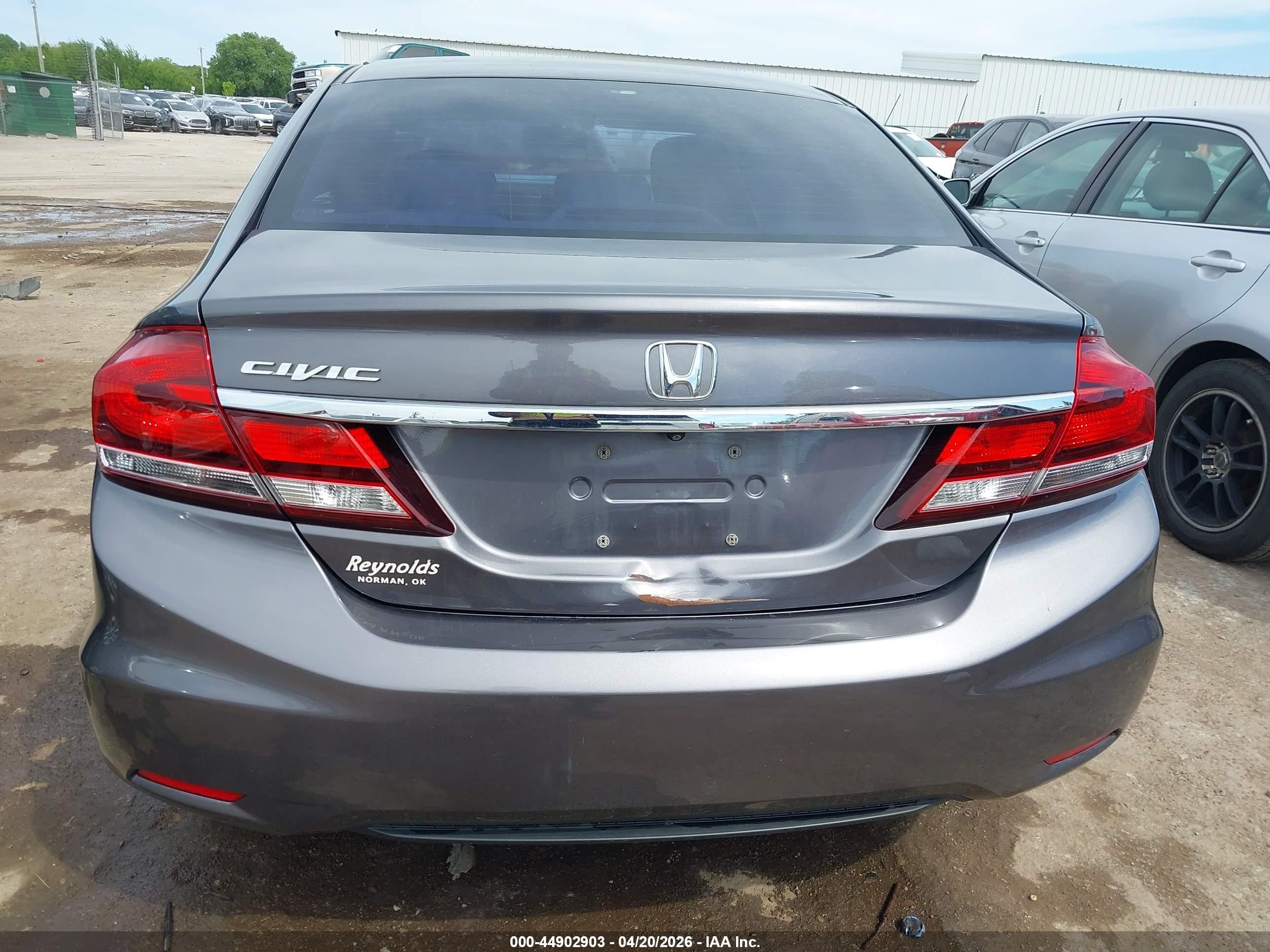 2014 Honda Civic Ex-l Gray vin: 19XFB2F96EE083986
