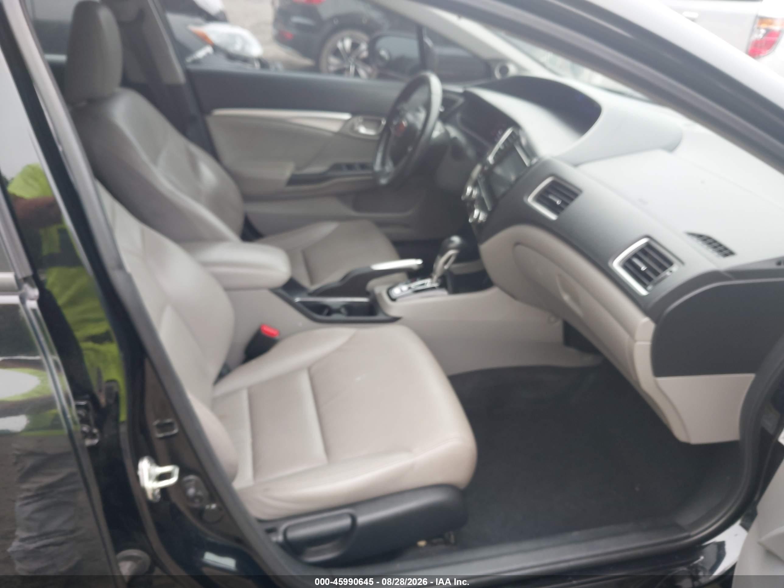 2014 Honda Civic Ex-l Black vin: 19XFB2F96EE204869