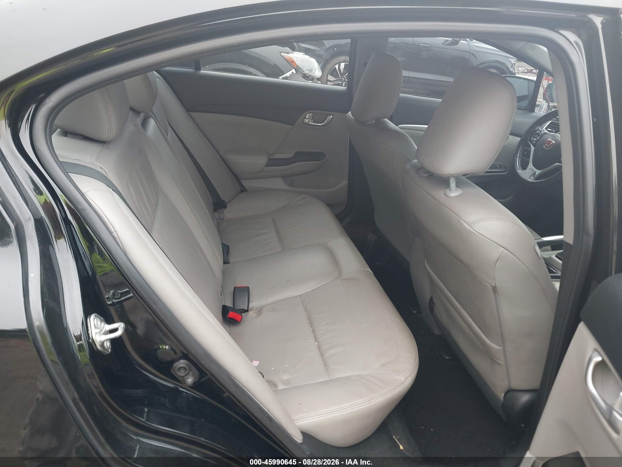 2014 Honda Civic Ex-l Black vin: 19XFB2F96EE204869