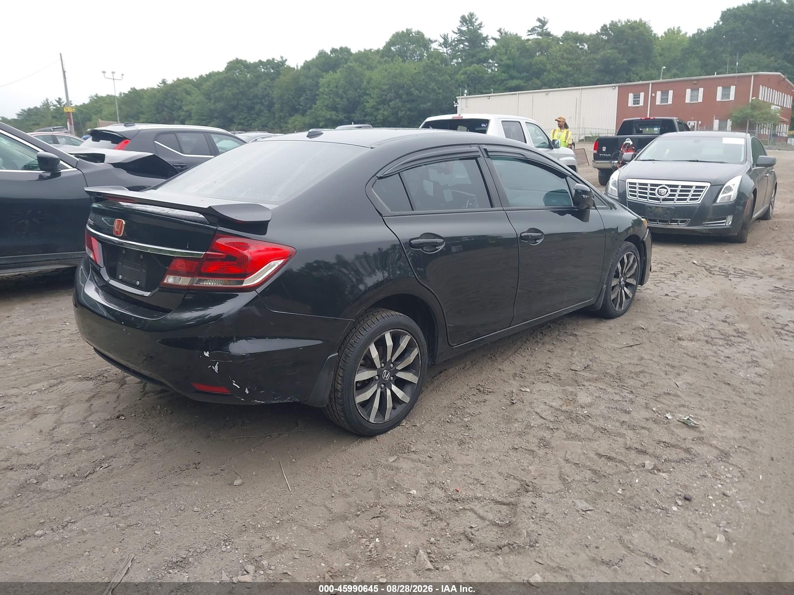 2014 Honda Civic Ex-l Black vin: 19XFB2F96EE204869