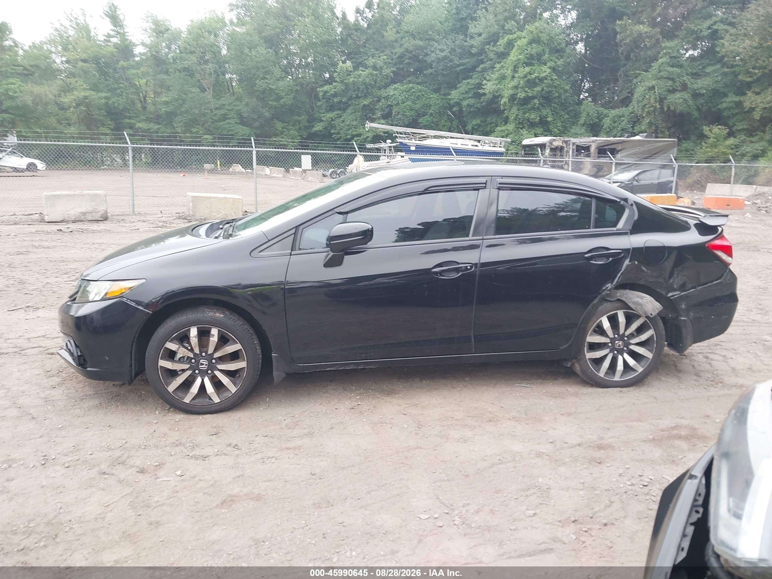 2014 Honda Civic Ex-l Black vin: 19XFB2F96EE204869