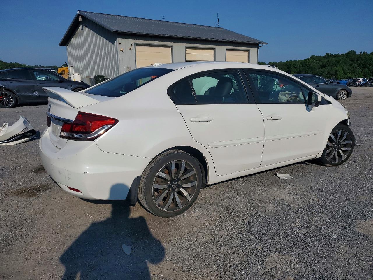 2014 Honda Civic Exl White vin: 19XFB2F96EE210882