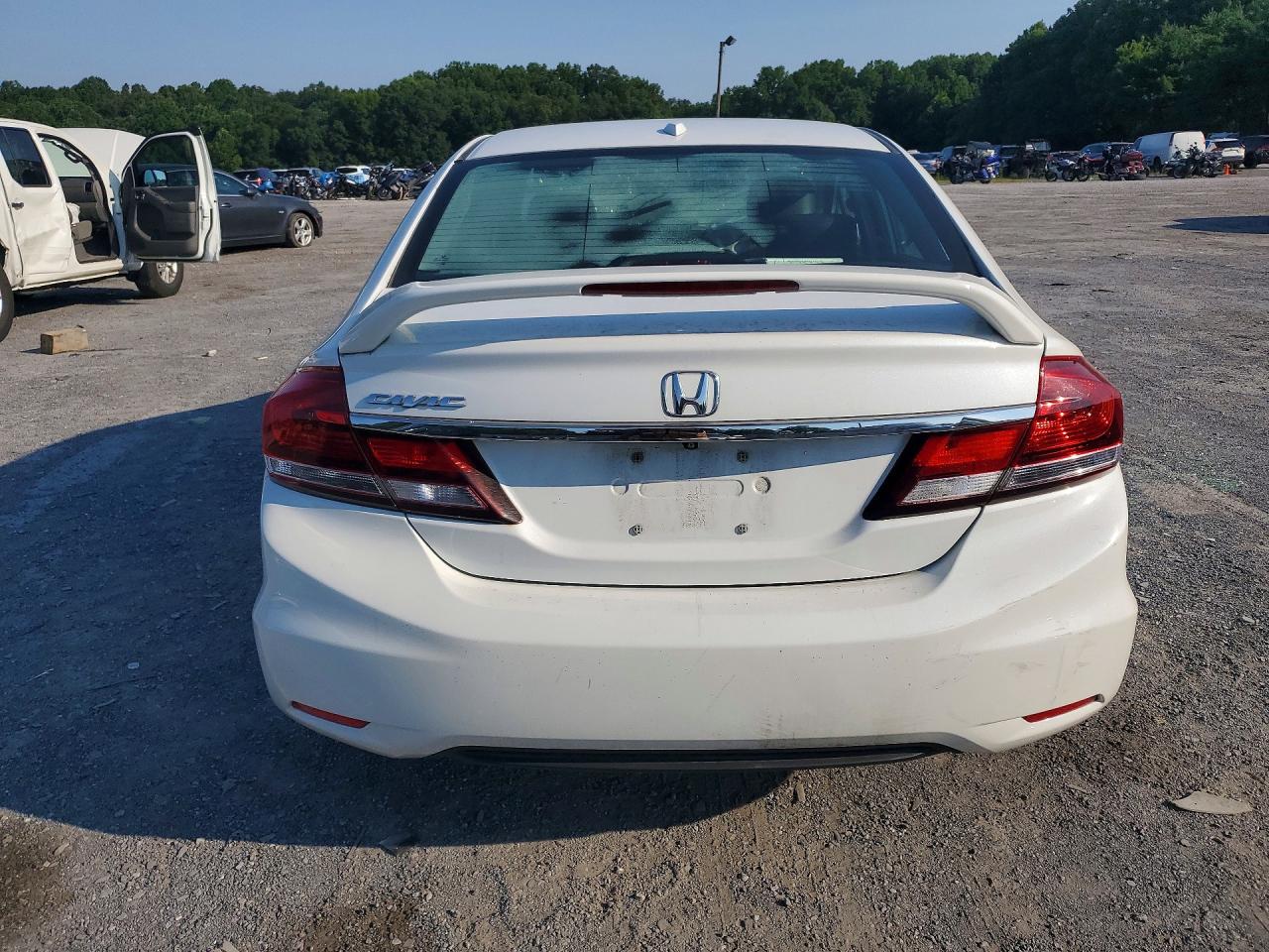 2014 Honda Civic Exl White vin: 19XFB2F96EE210882
