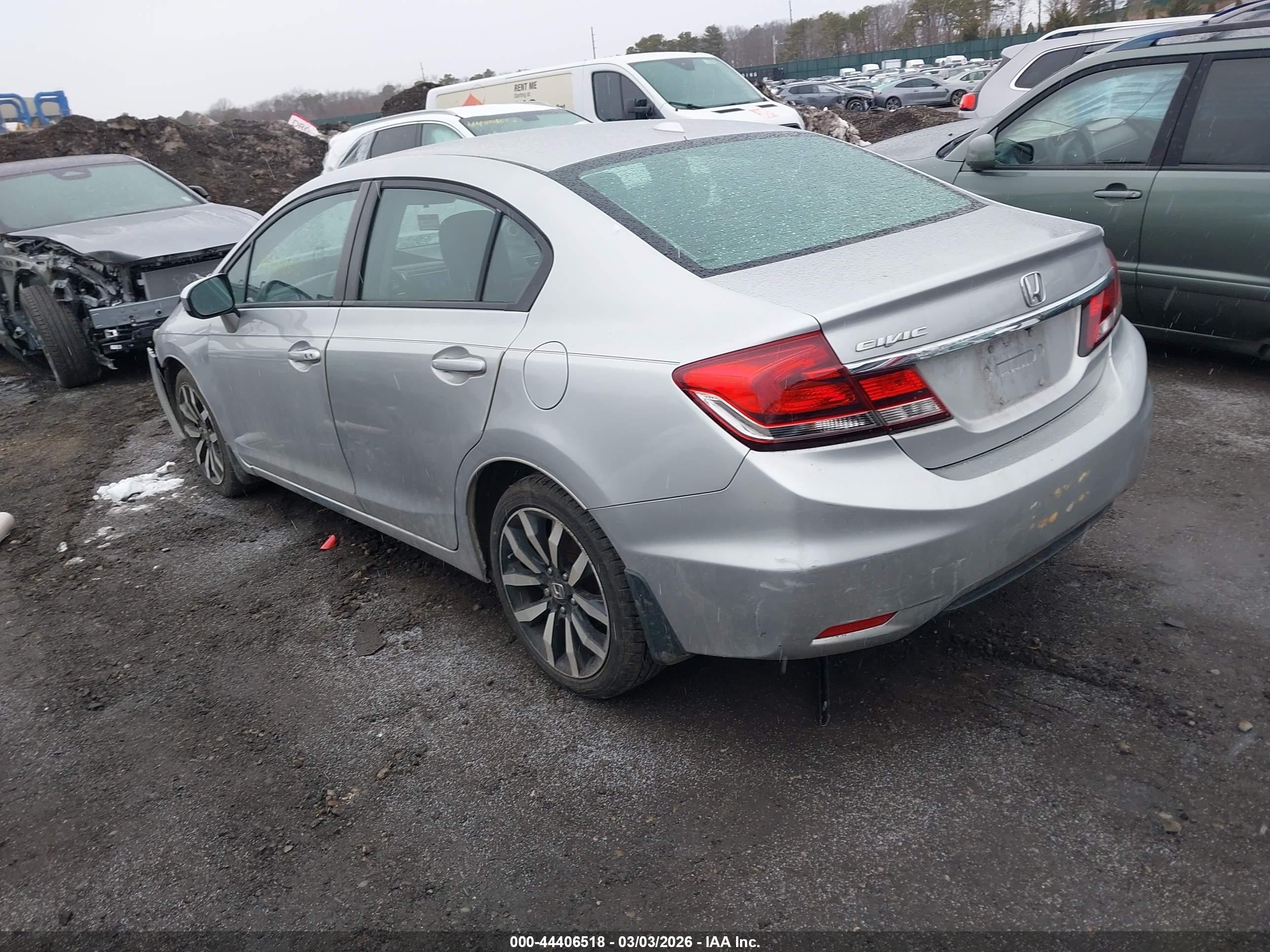 2014 Honda Civic Ex-l Silver vin: 19XFB2F96EE270029