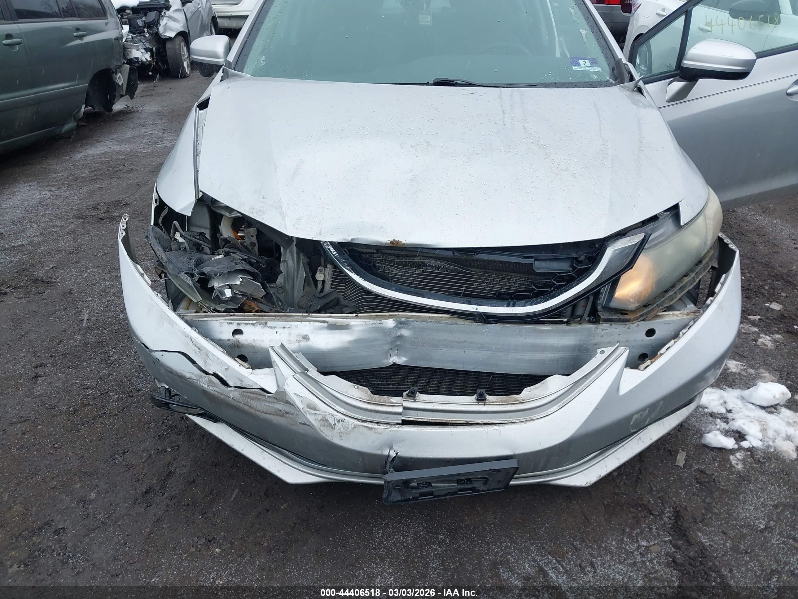 2014 Honda Civic Ex-l Silver vin: 19XFB2F96EE270029