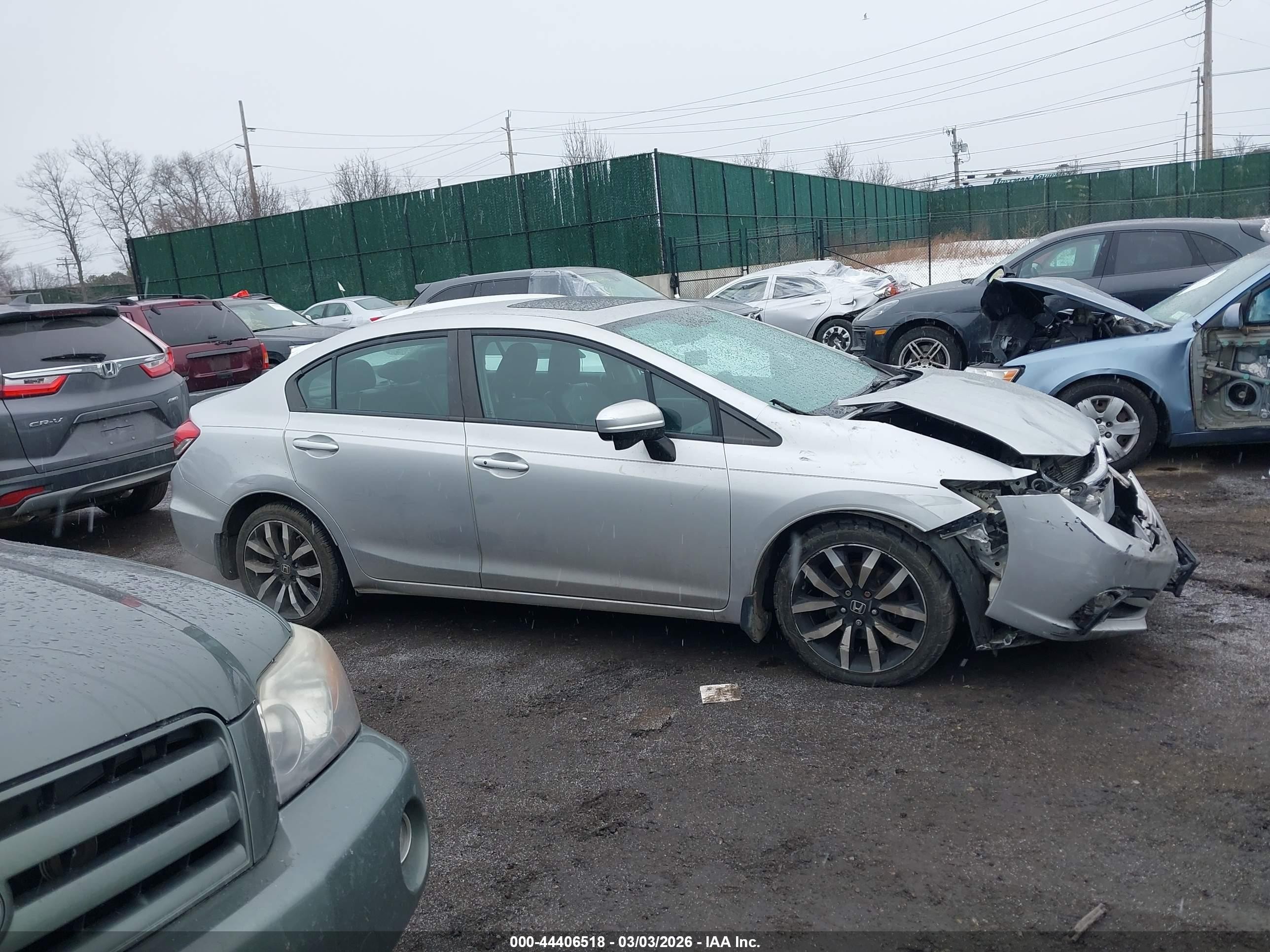 2014 Honda Civic Ex-l Silver vin: 19XFB2F96EE270029