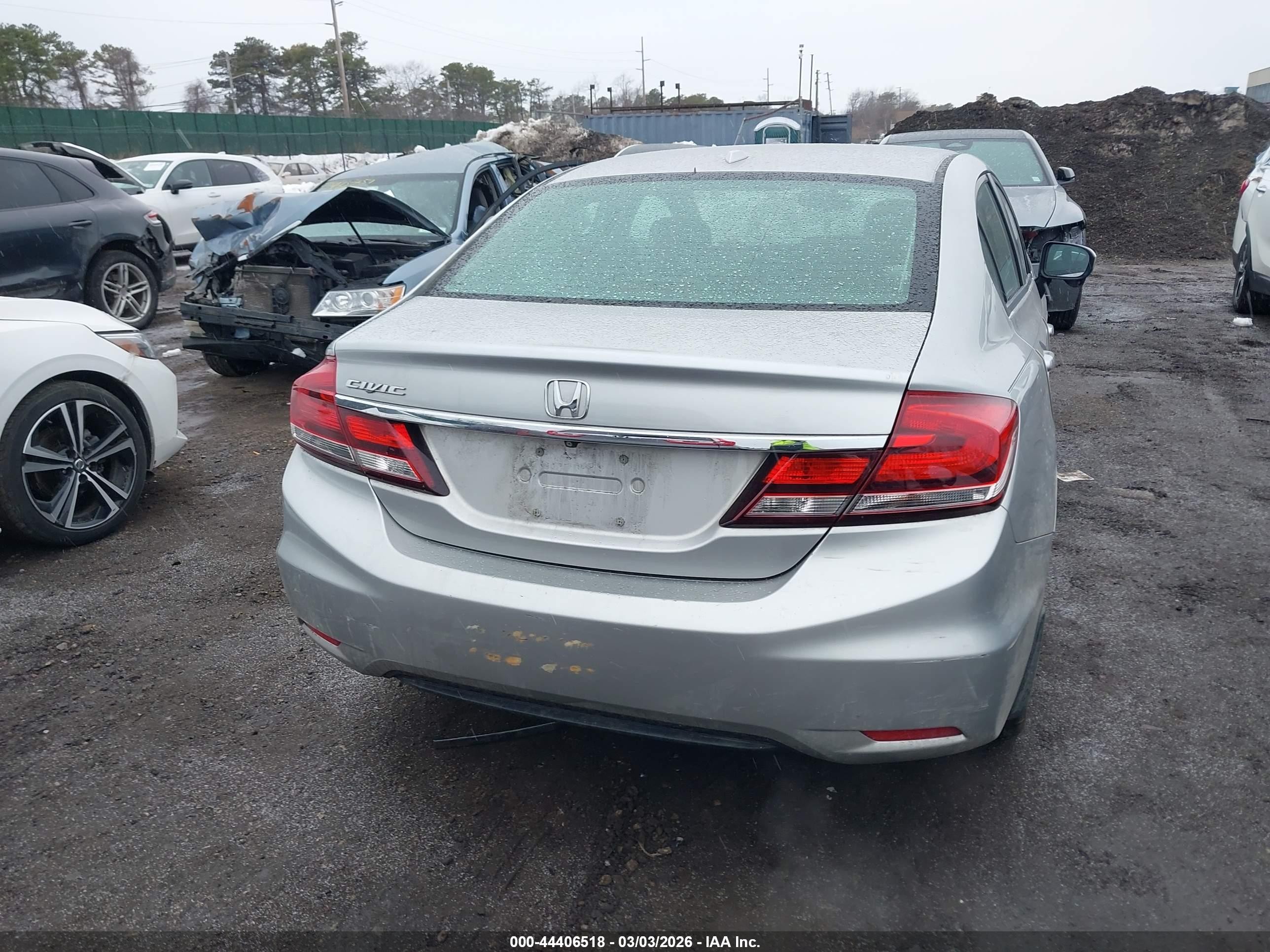 2014 Honda Civic Ex-l Silver vin: 19XFB2F96EE270029