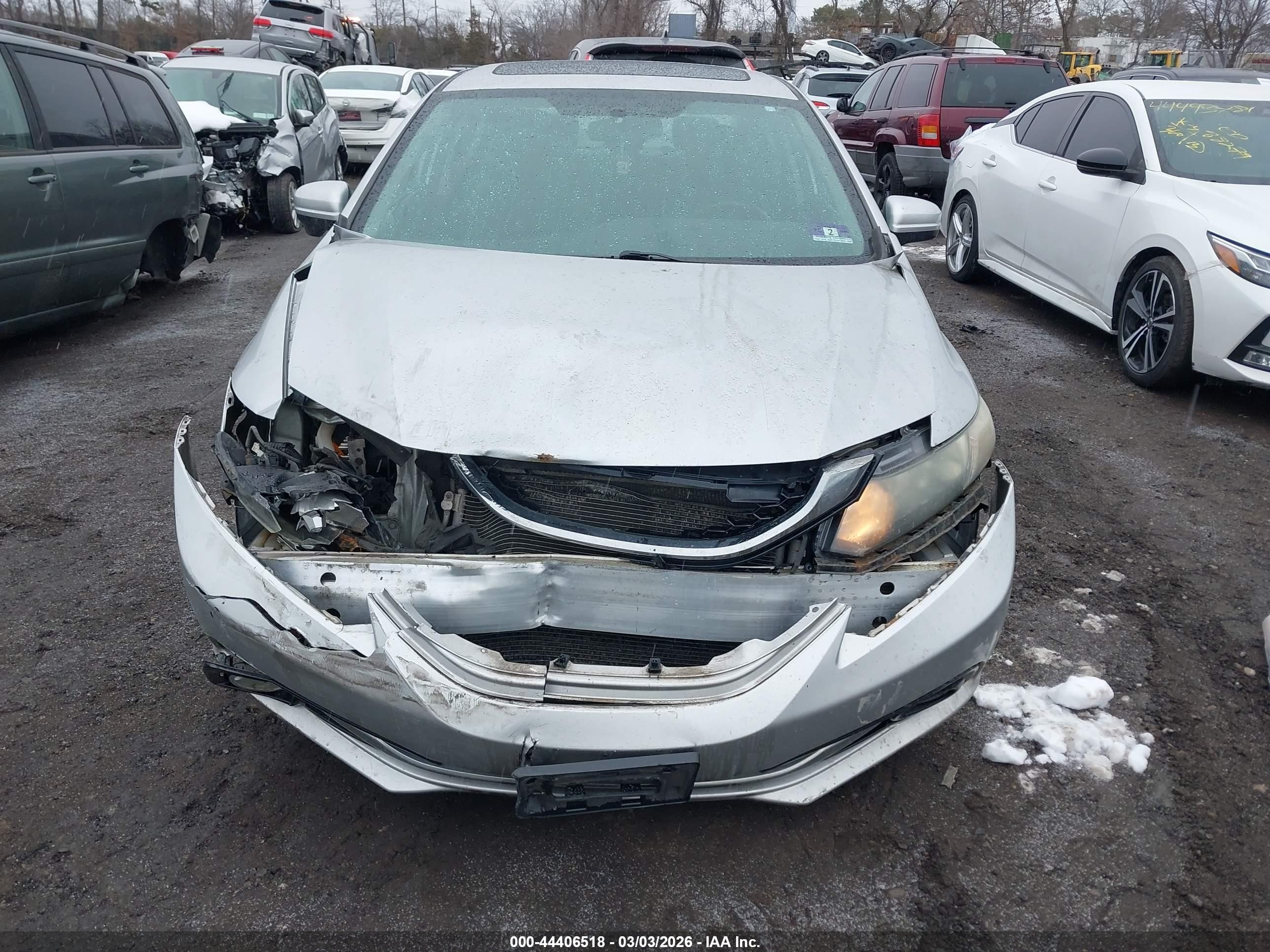 2014 Honda Civic Ex-l Silver vin: 19XFB2F96EE270029