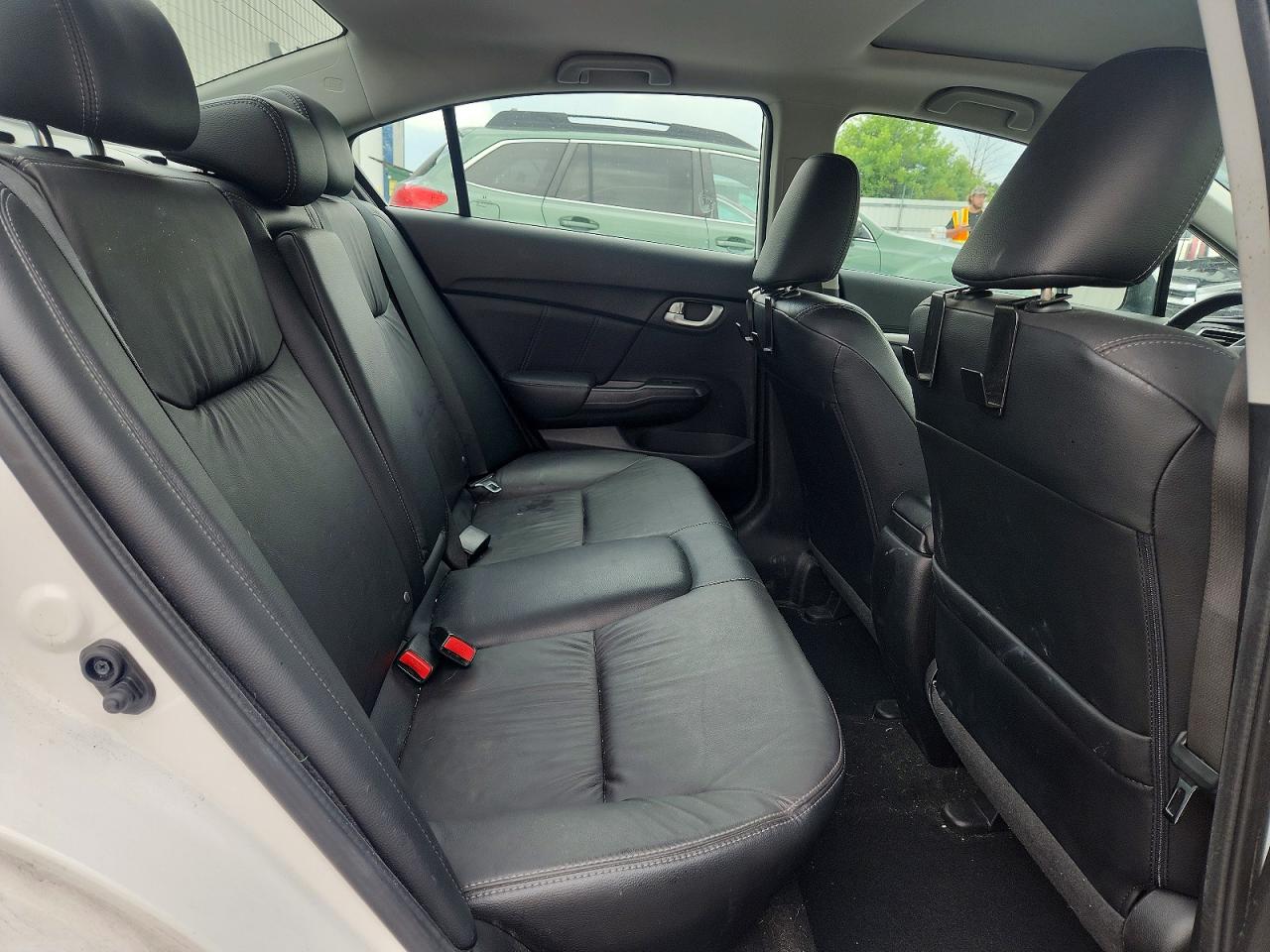 2015 Honda Civic Exl White vin: 19XFB2F96FE037740