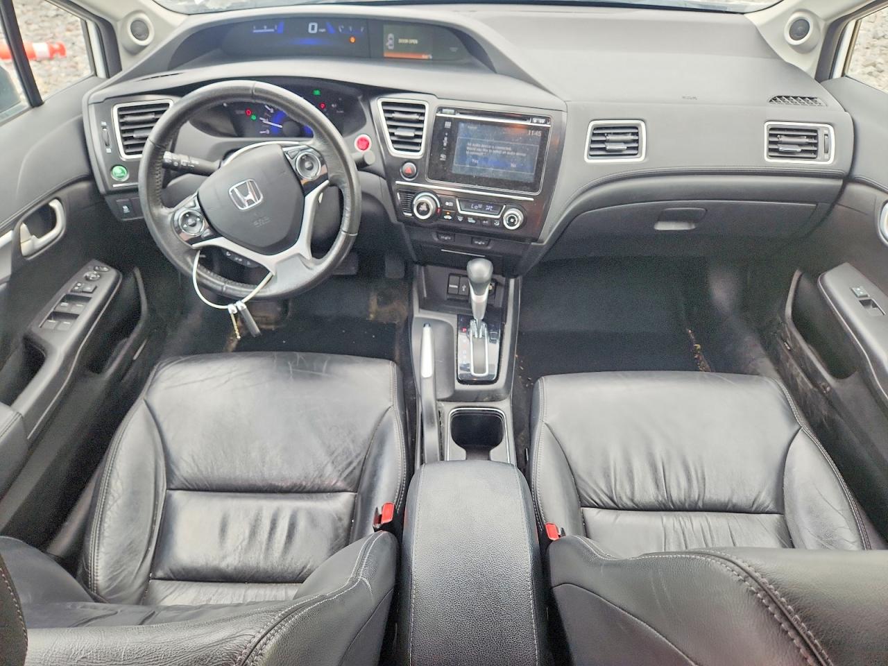 2015 Honda Civic Exl White vin: 19XFB2F96FE037740