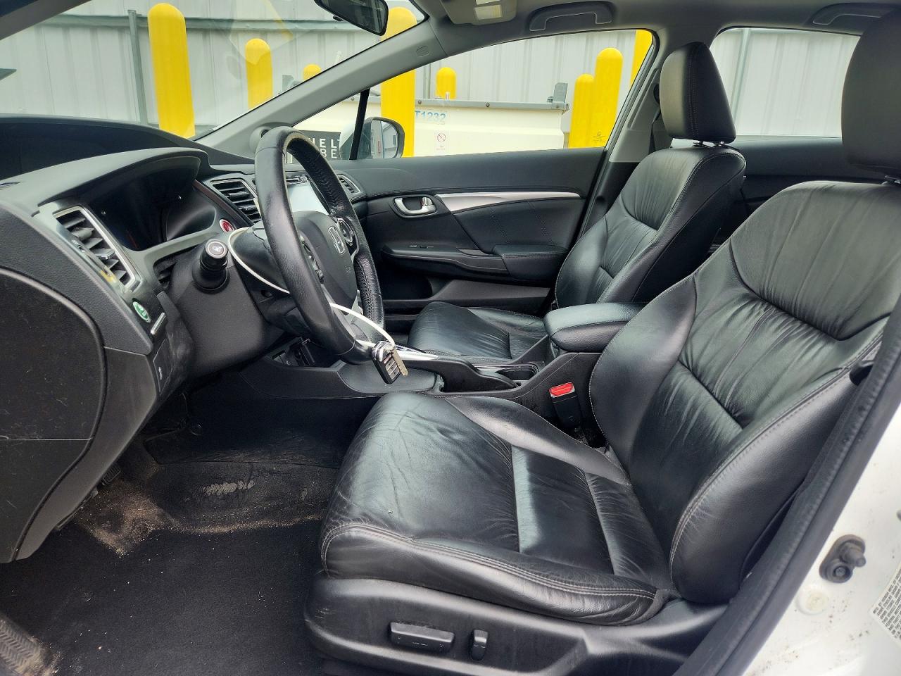 2015 Honda Civic Exl White vin: 19XFB2F96FE037740