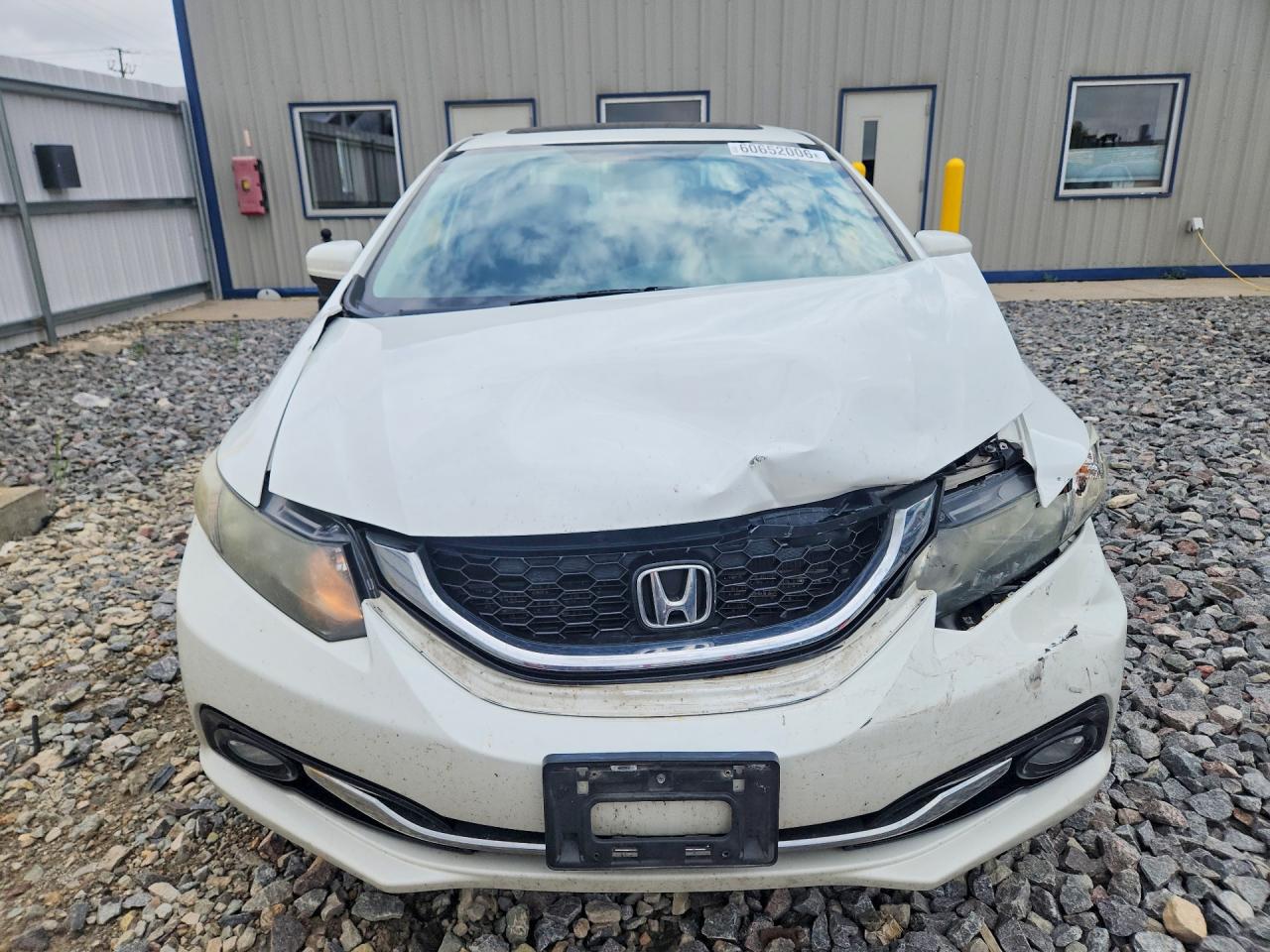2015 Honda Civic Exl White vin: 19XFB2F96FE037740