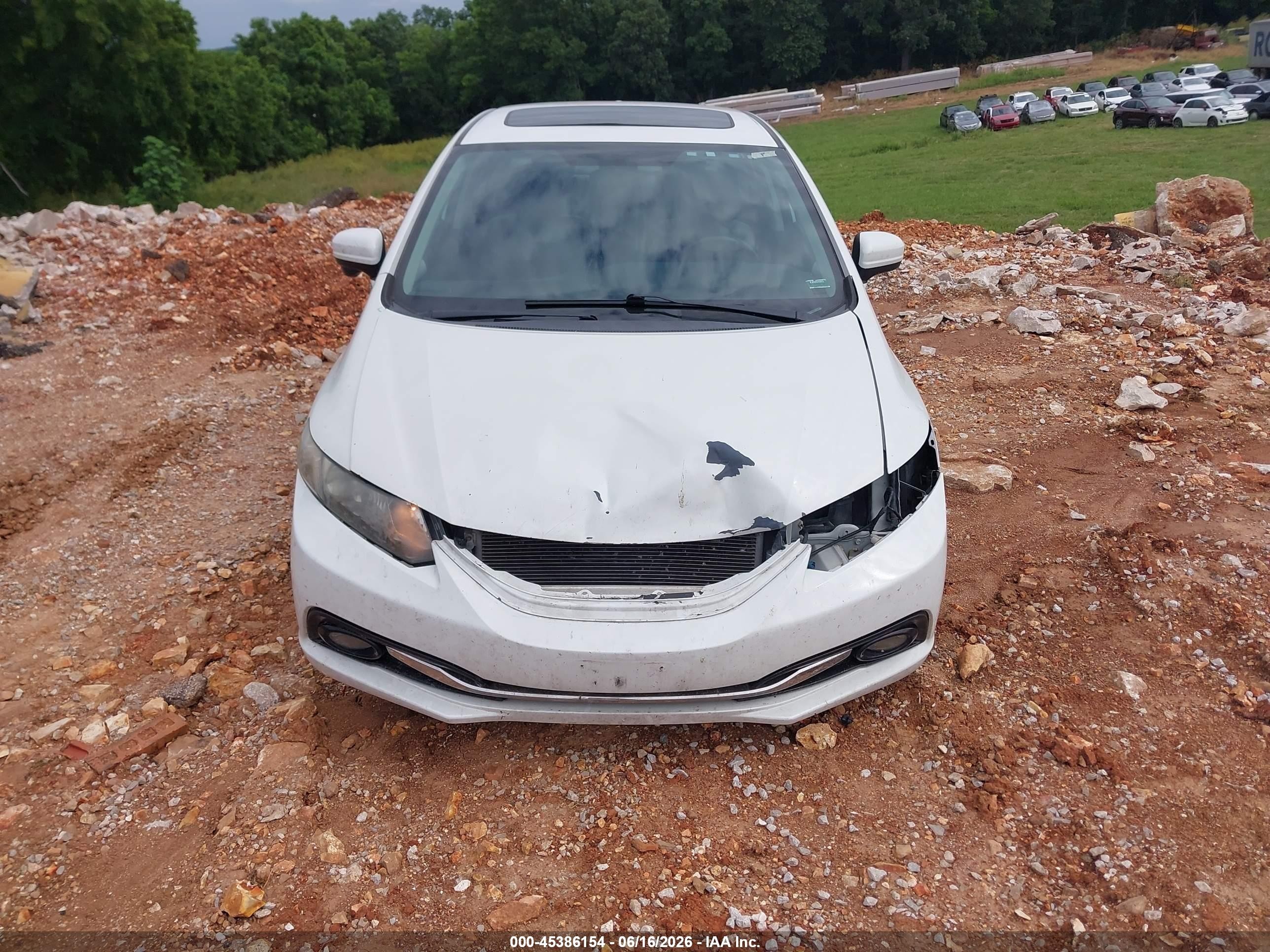 2015 Honda Civic Ex-l White vin: 19XFB2F96FE071189