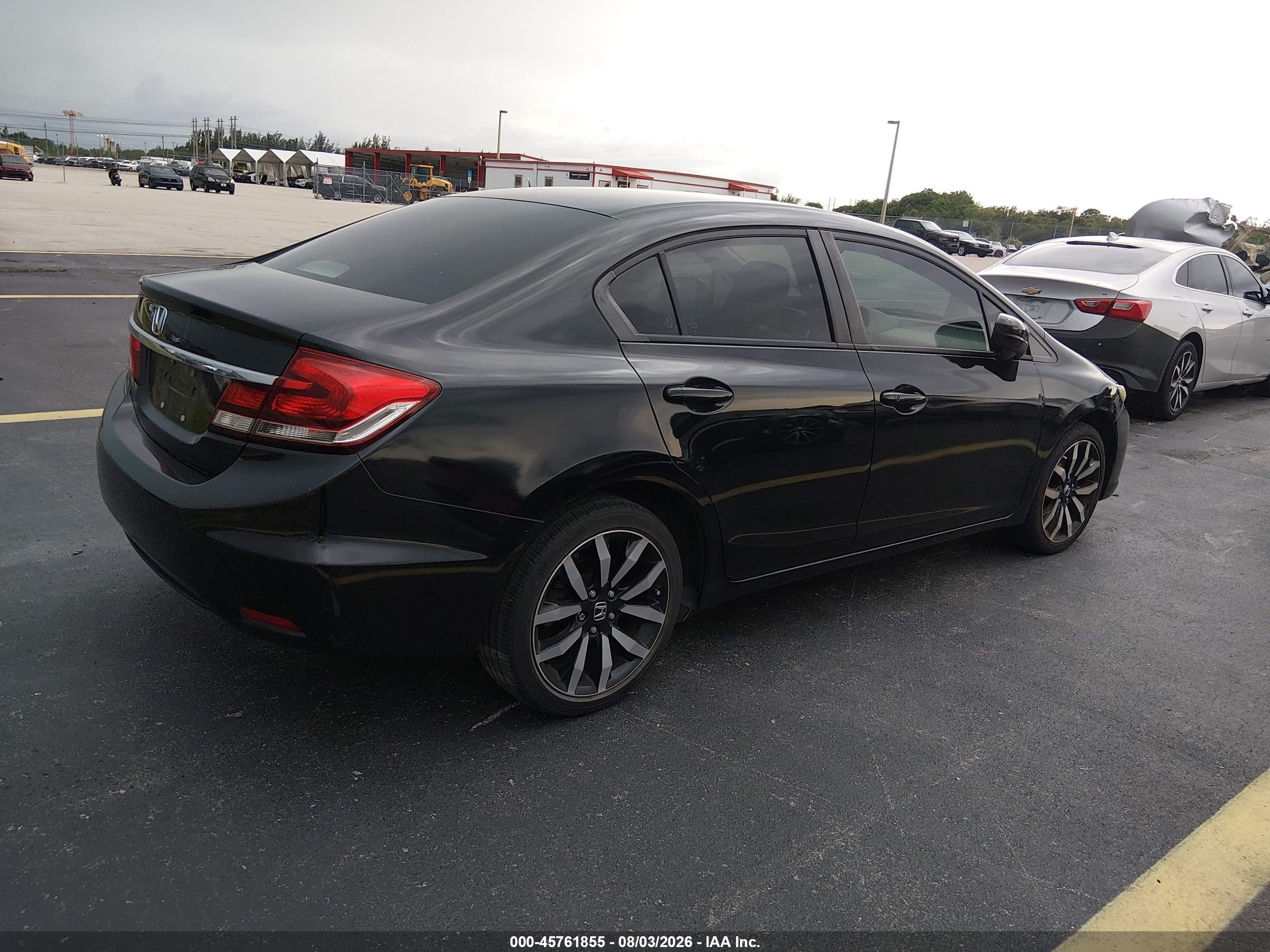 2015 Honda Civic Ex-l Черный vin: 19XFB2F96FE086498