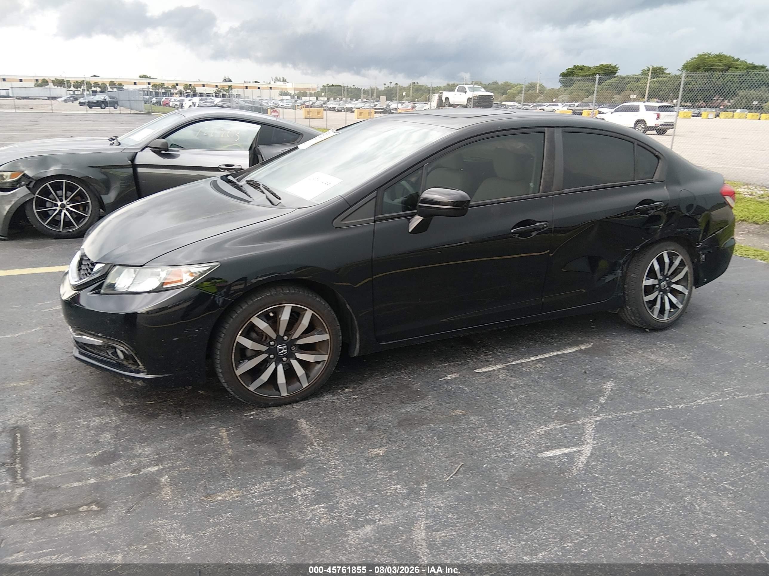 2015 Honda Civic Ex-l Черный vin: 19XFB2F96FE086498