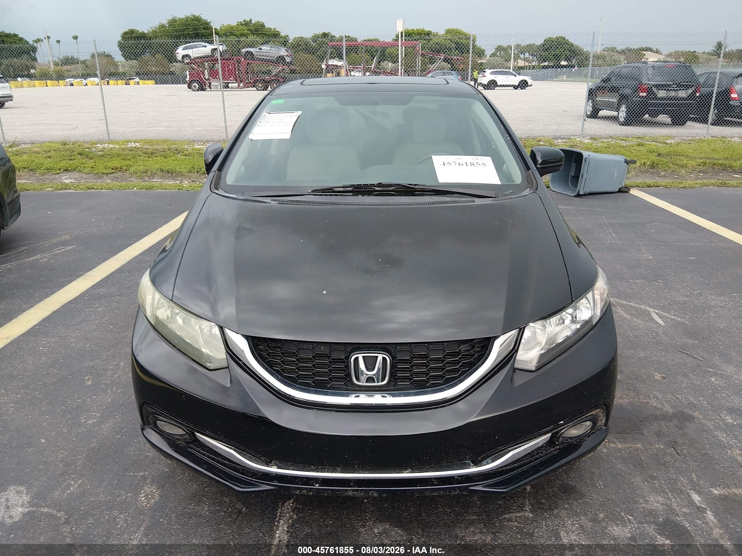 2015 Honda Civic Ex-l Черный vin: 19XFB2F96FE086498