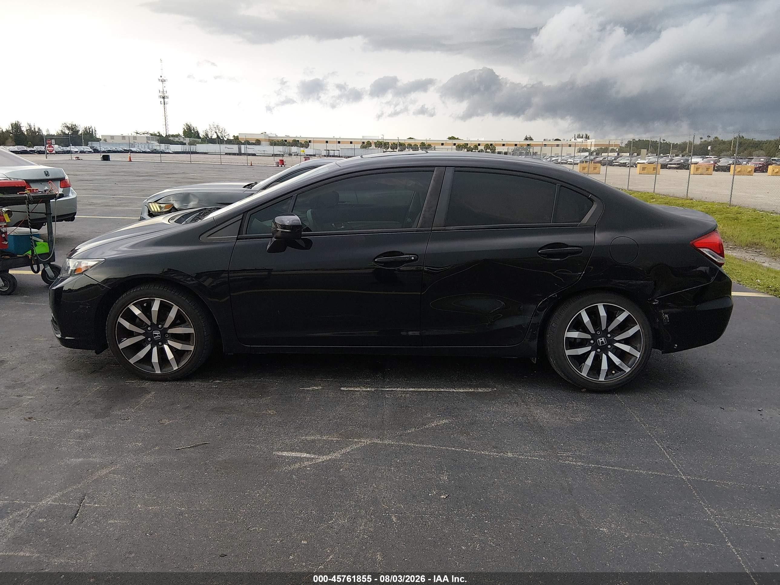 2015 Honda Civic Ex-l Черный vin: 19XFB2F96FE086498