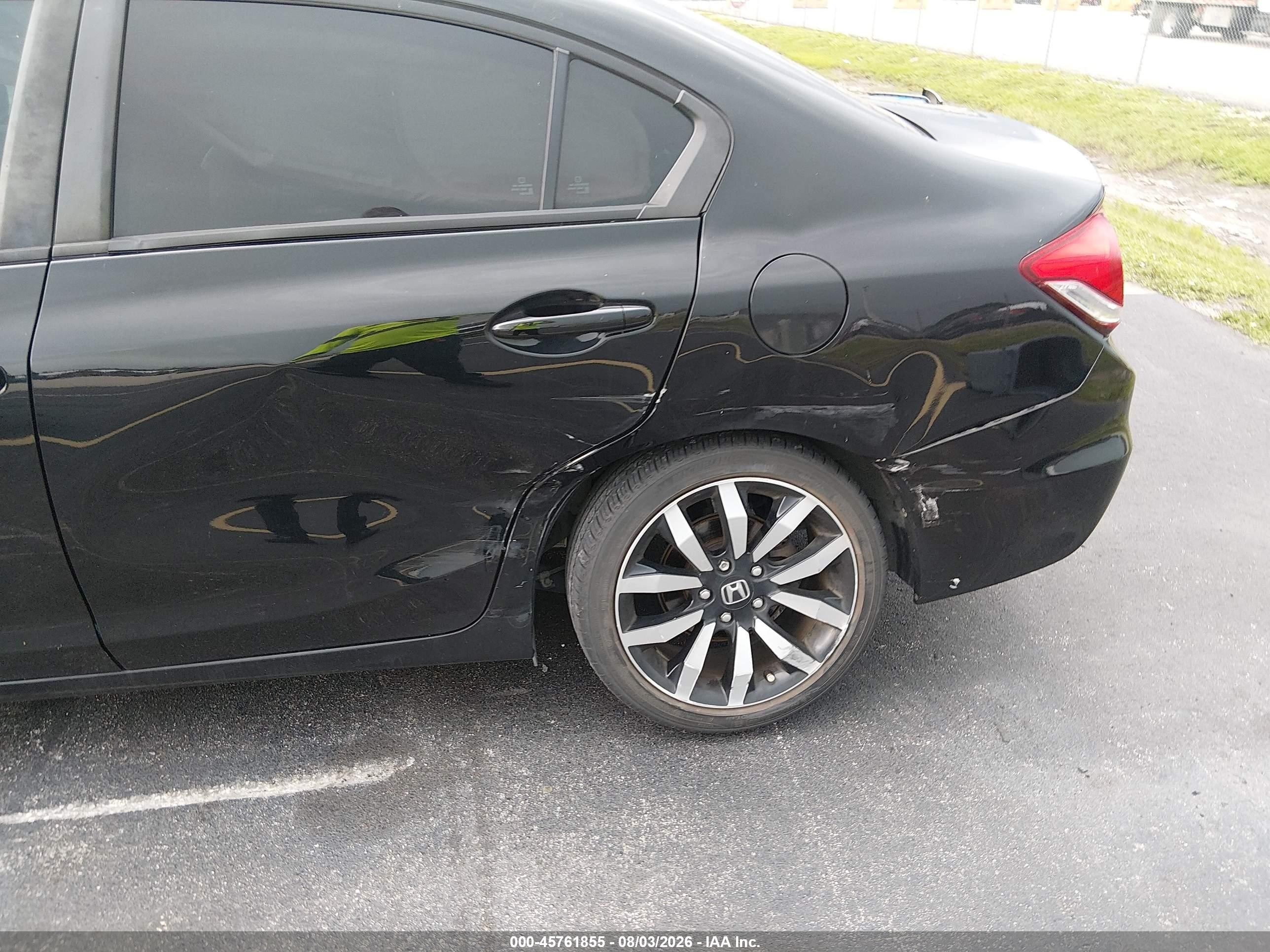 2015 Honda Civic Ex-l Черный vin: 19XFB2F96FE086498