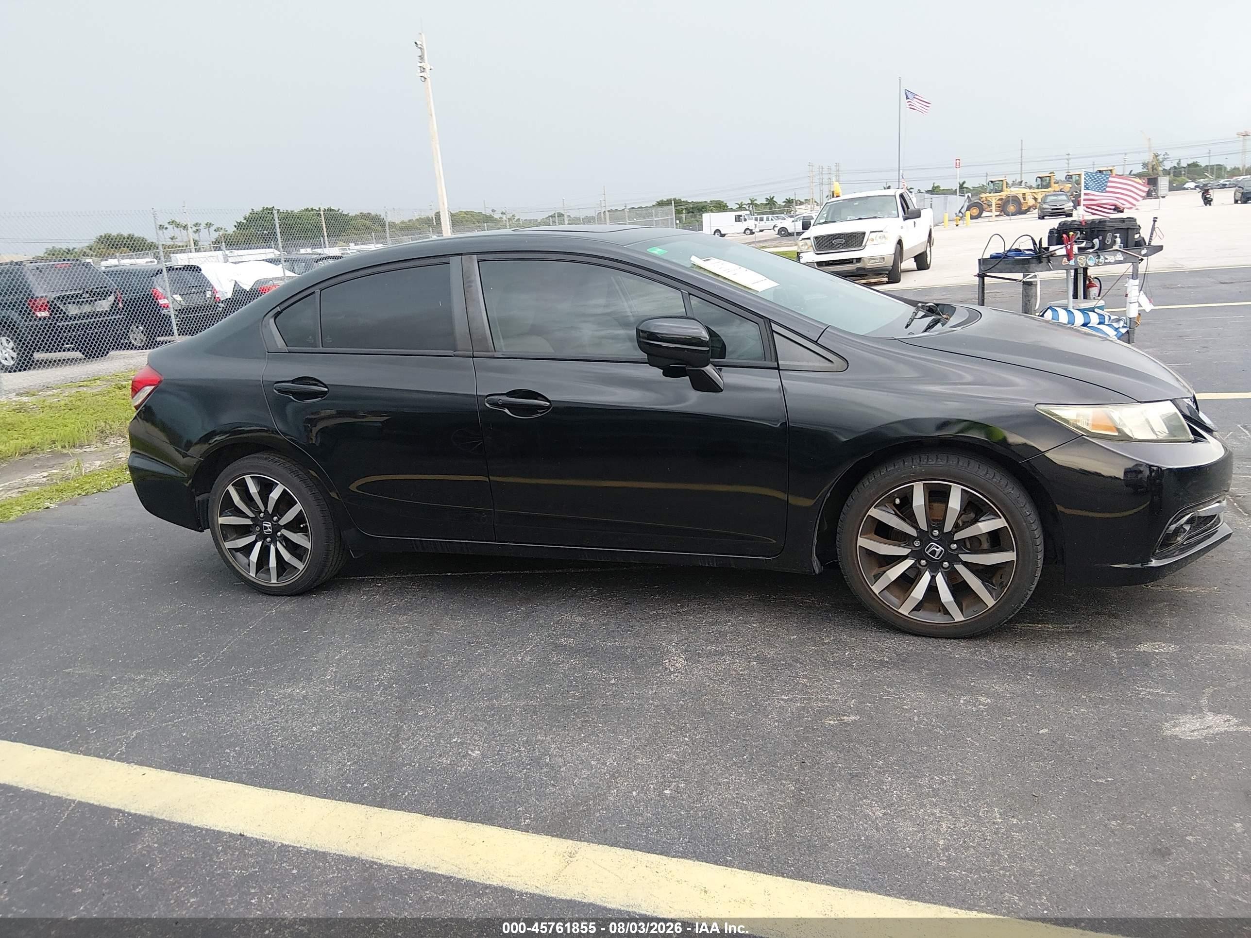 2015 Honda Civic Ex-l Черный vin: 19XFB2F96FE086498