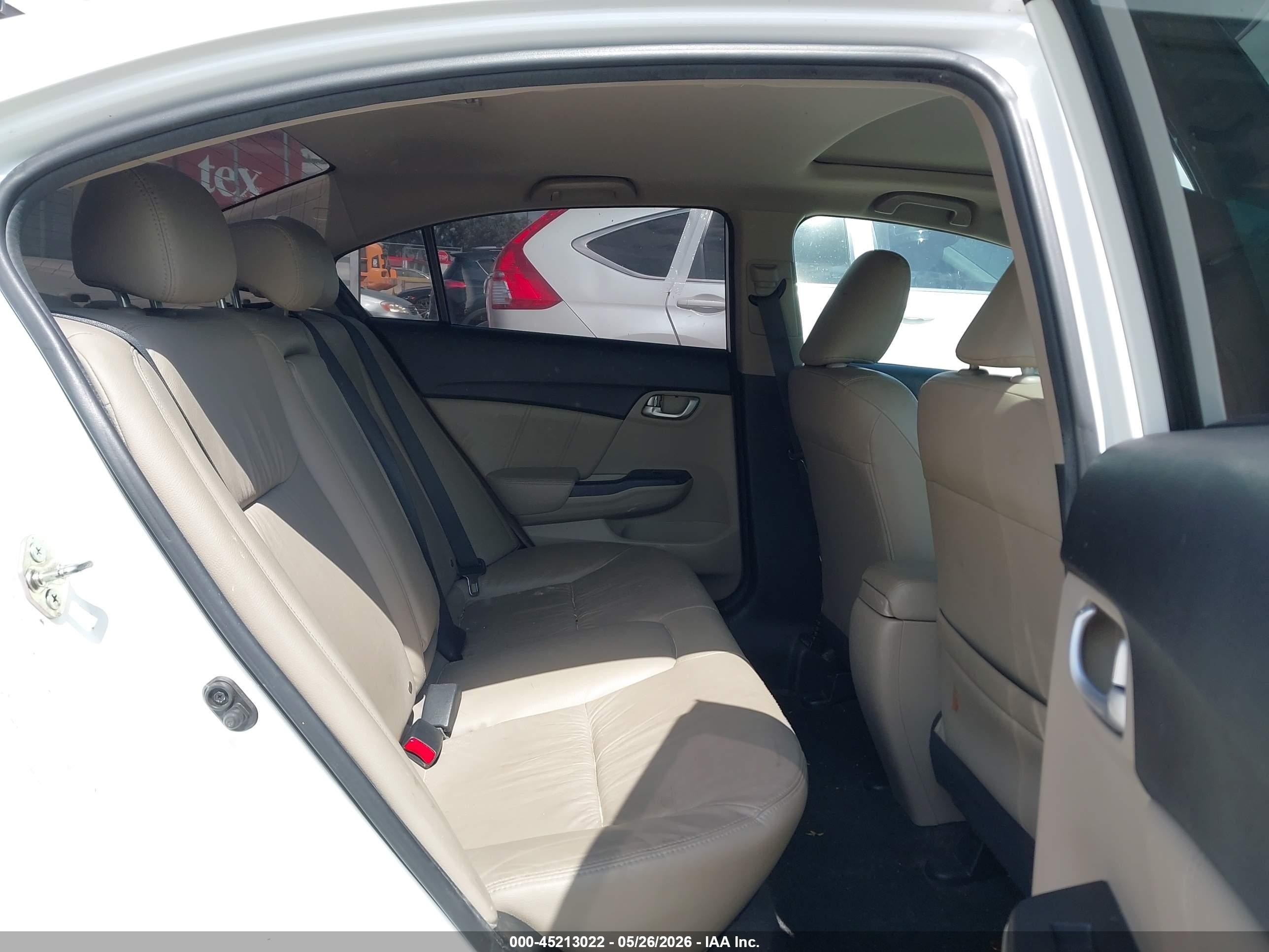 2015 Honda Civic Ex-l Белый vin: 19XFB2F96FE219941