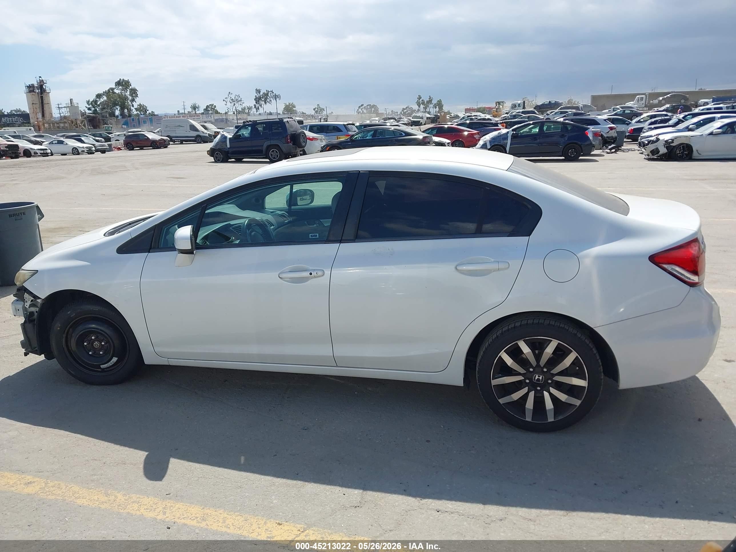 2015 Honda Civic Ex-l Белый vin: 19XFB2F96FE219941