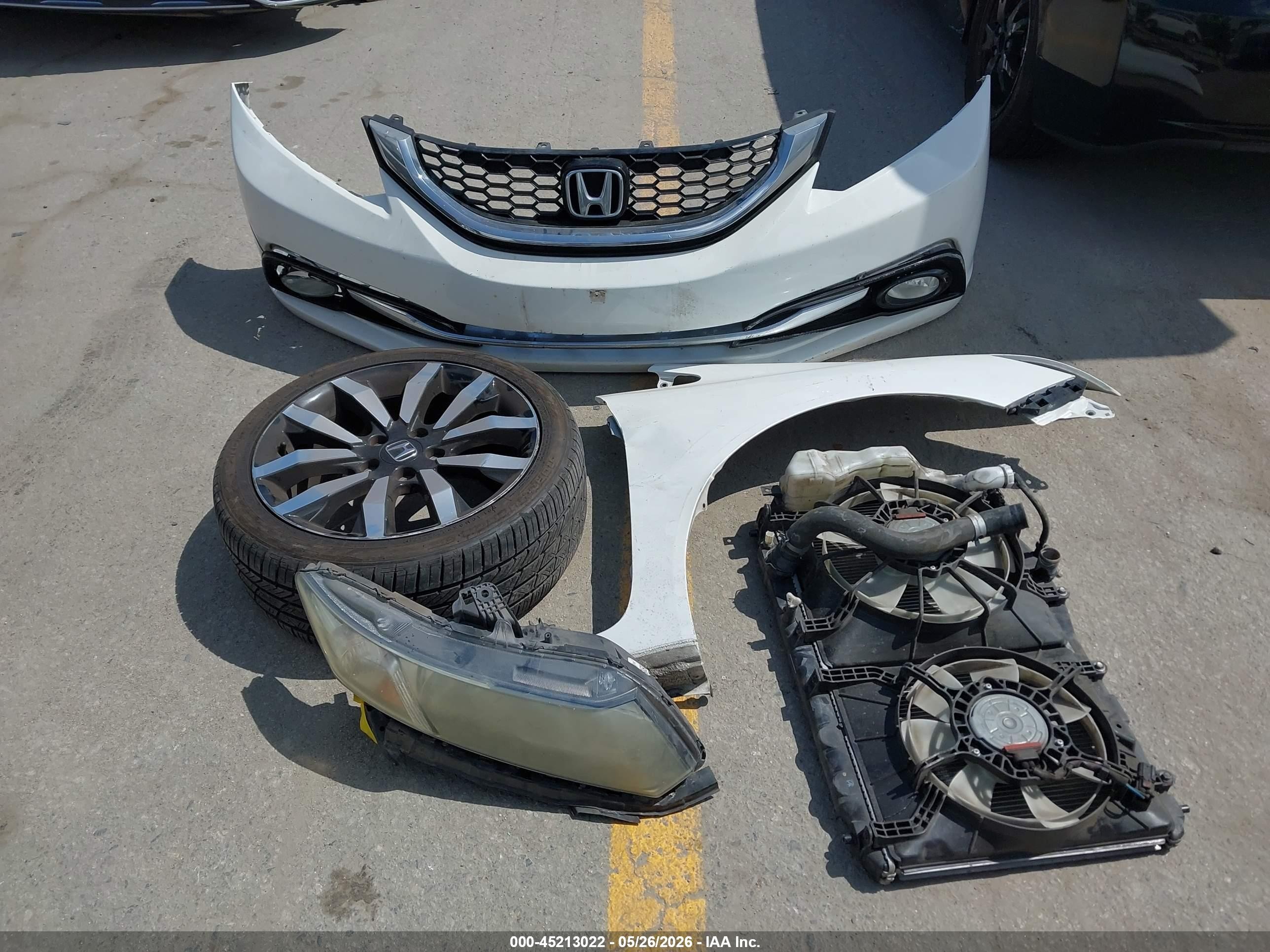2015 Honda Civic Ex-l Белый vin: 19XFB2F96FE219941