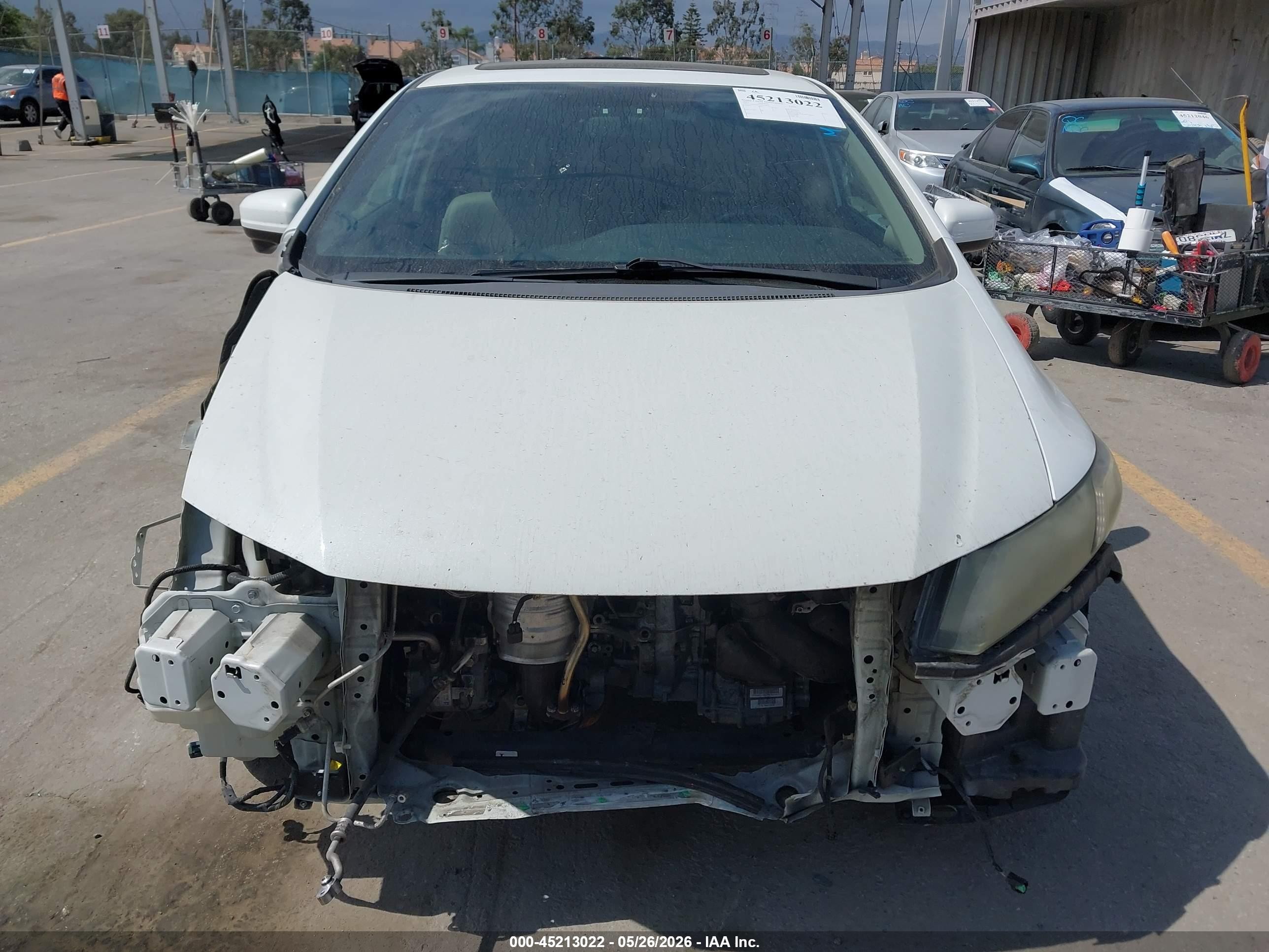 2015 Honda Civic Ex-l Белый vin: 19XFB2F96FE219941