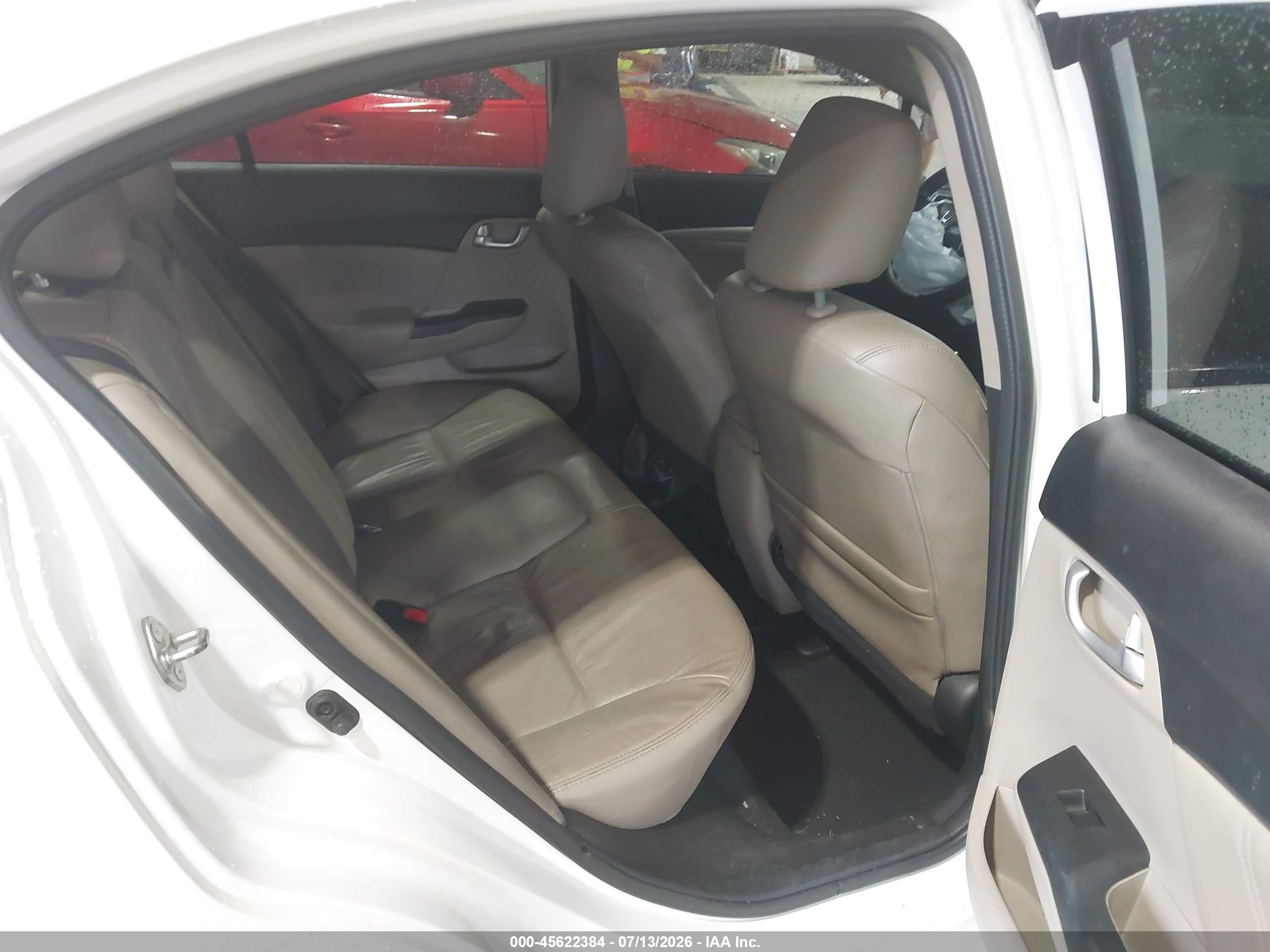 2015 Honda Civic Ex-l Белый vin: 19XFB2F96FE229403