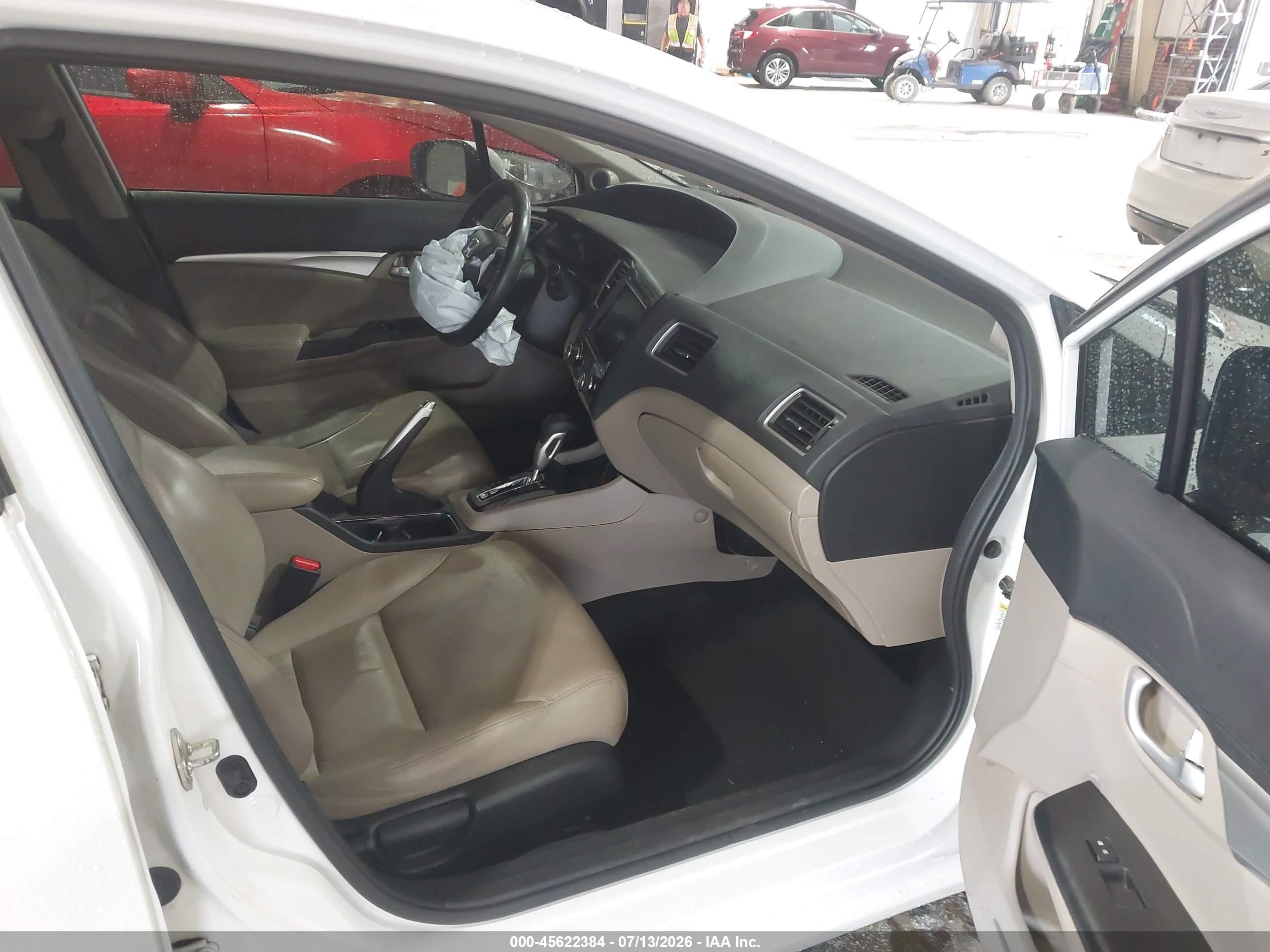 2015 Honda Civic Ex-l Белый vin: 19XFB2F96FE229403