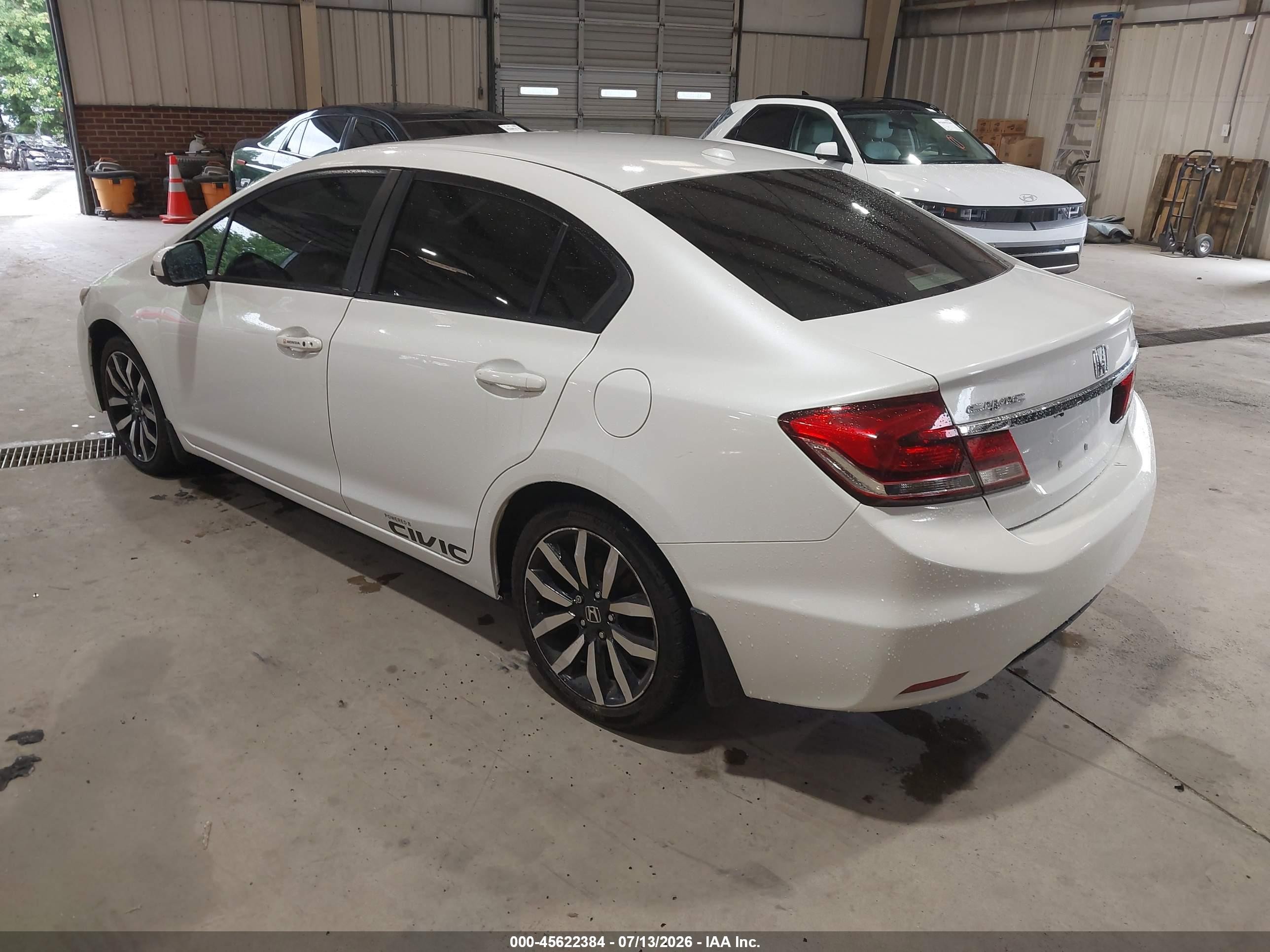 2015 Honda Civic Ex-l Белый vin: 19XFB2F96FE229403