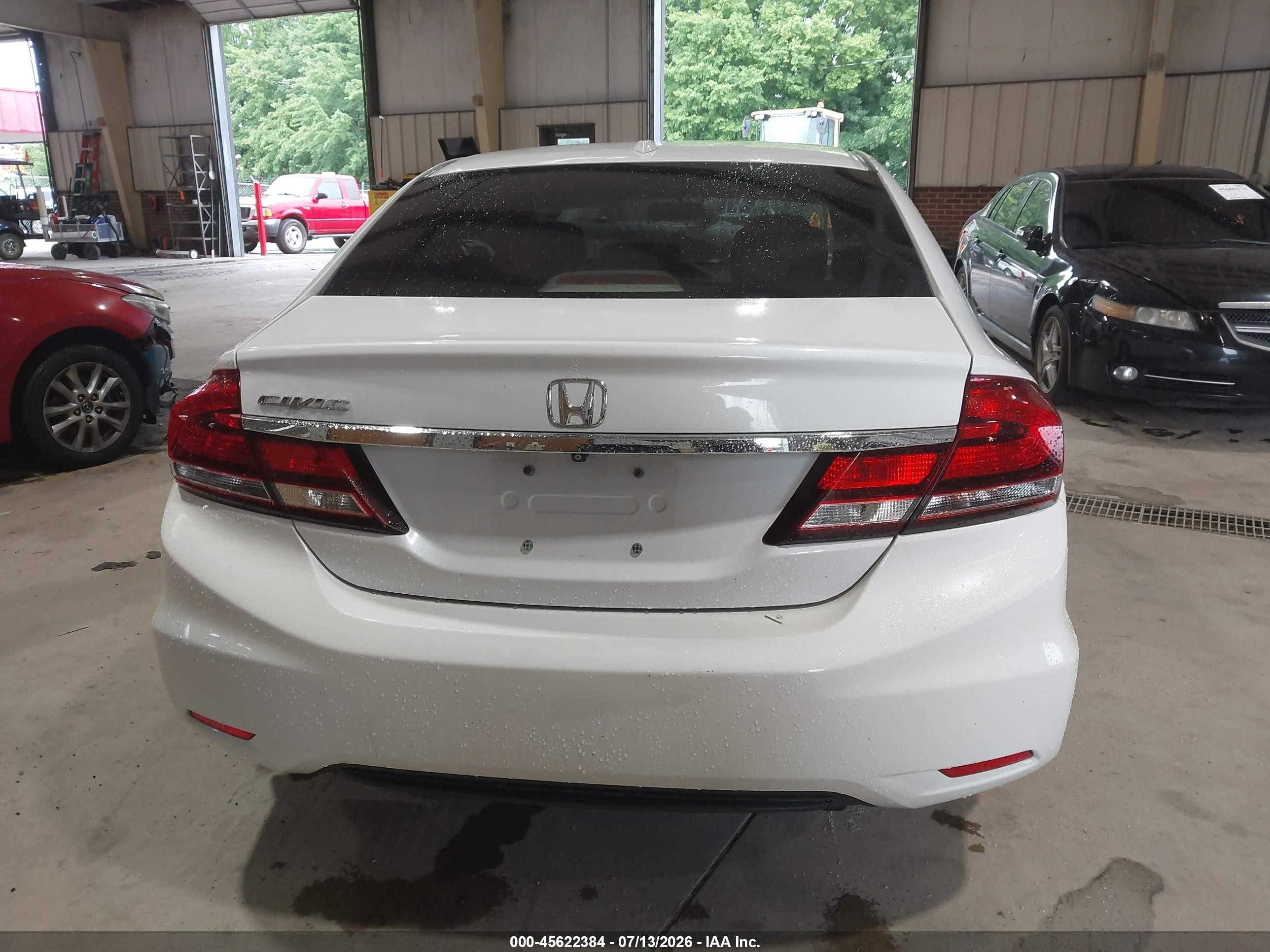 2015 Honda Civic Ex-l Белый vin: 19XFB2F96FE229403