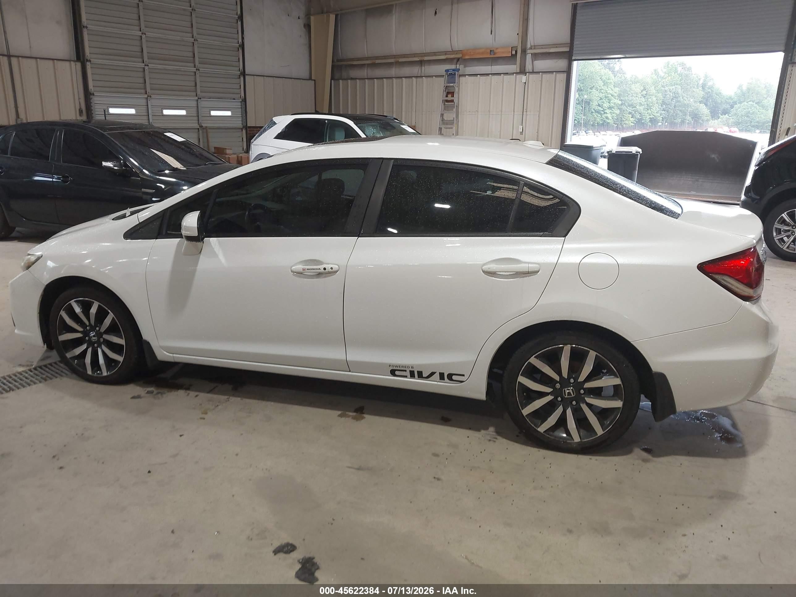 2015 Honda Civic Ex-l Белый vin: 19XFB2F96FE229403