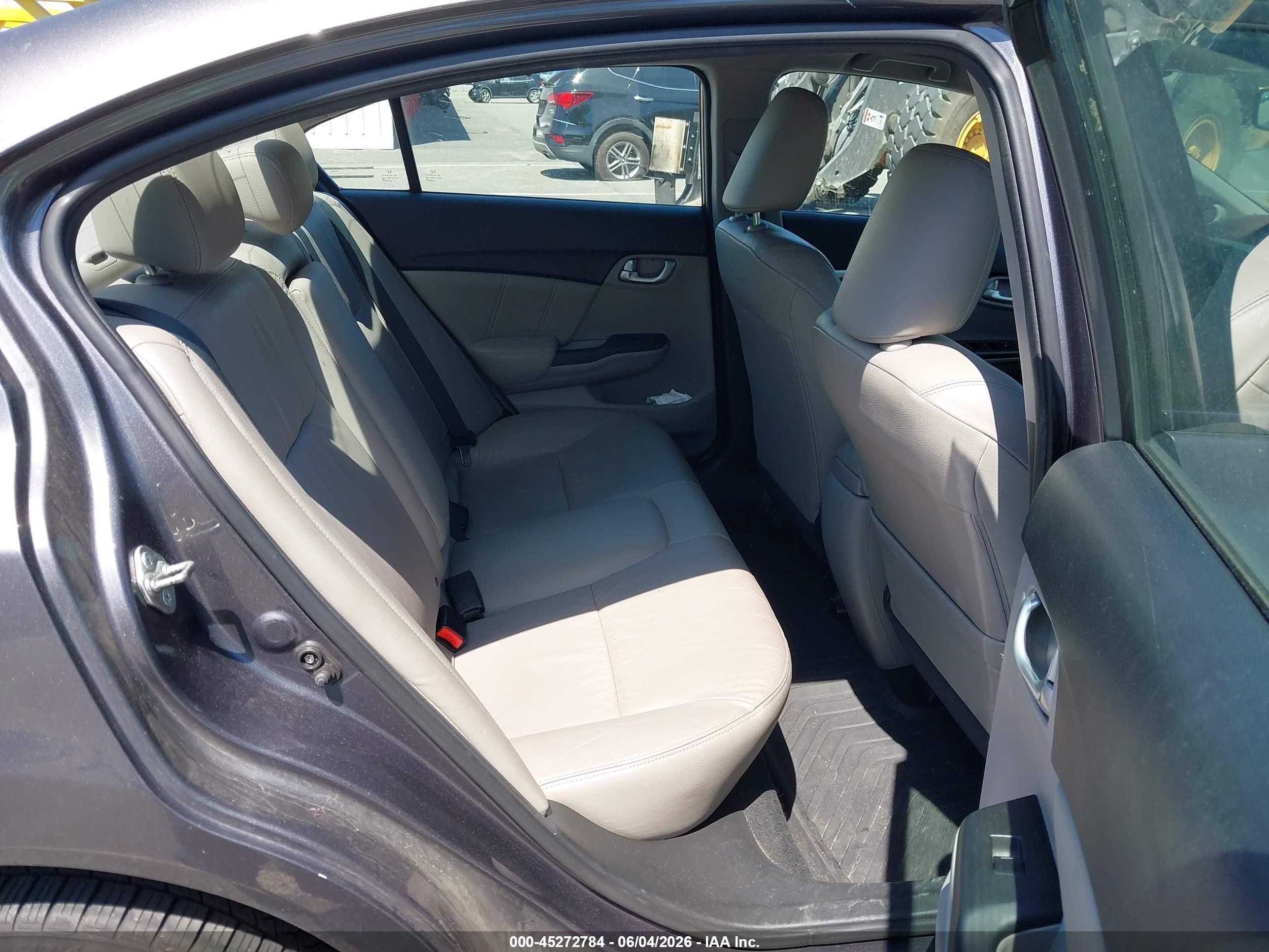2015 Honda Civic Ex-l Gray vin: 19XFB2F96FE253278