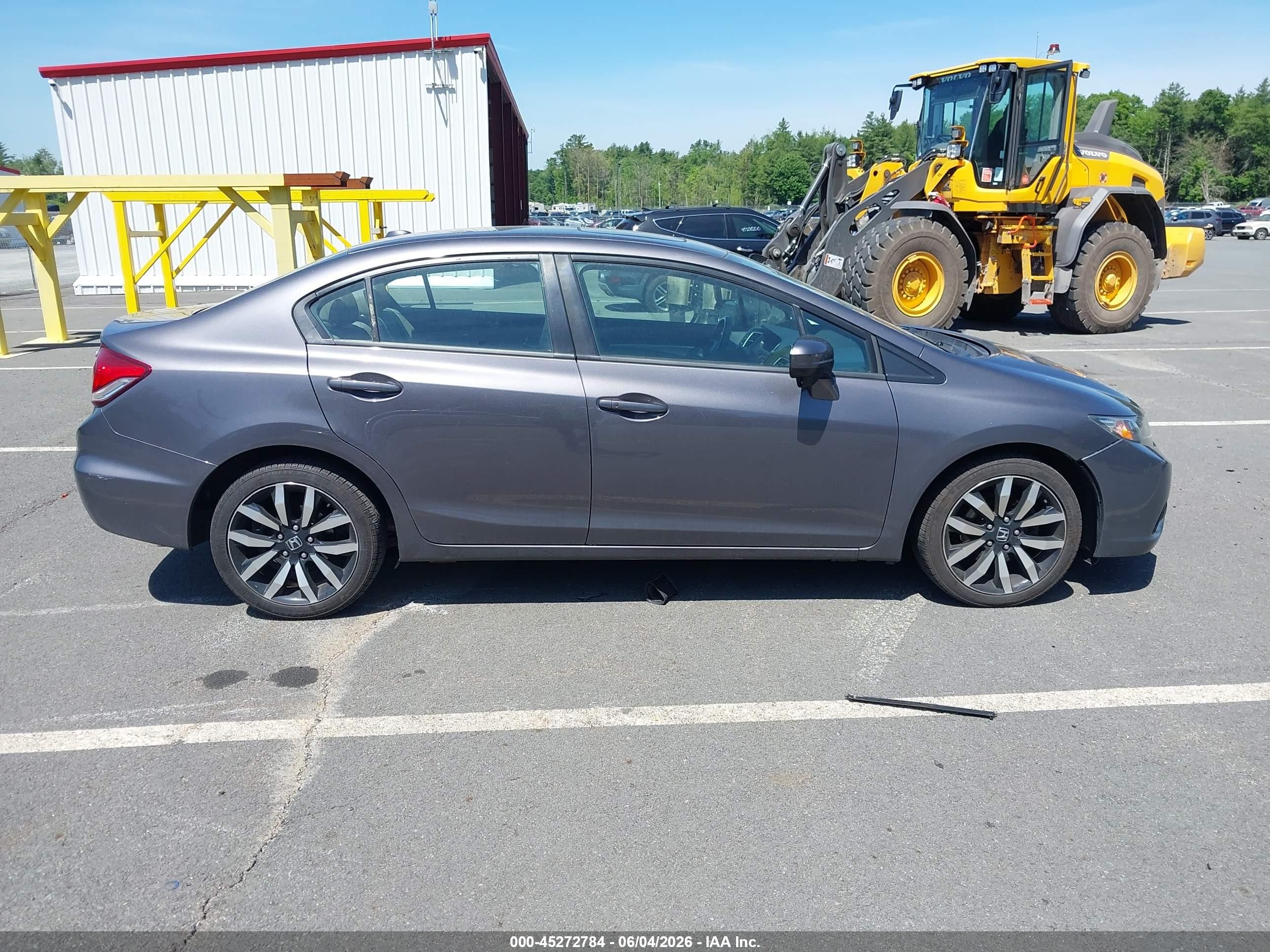 2015 Honda Civic Ex-l Gray vin: 19XFB2F96FE253278