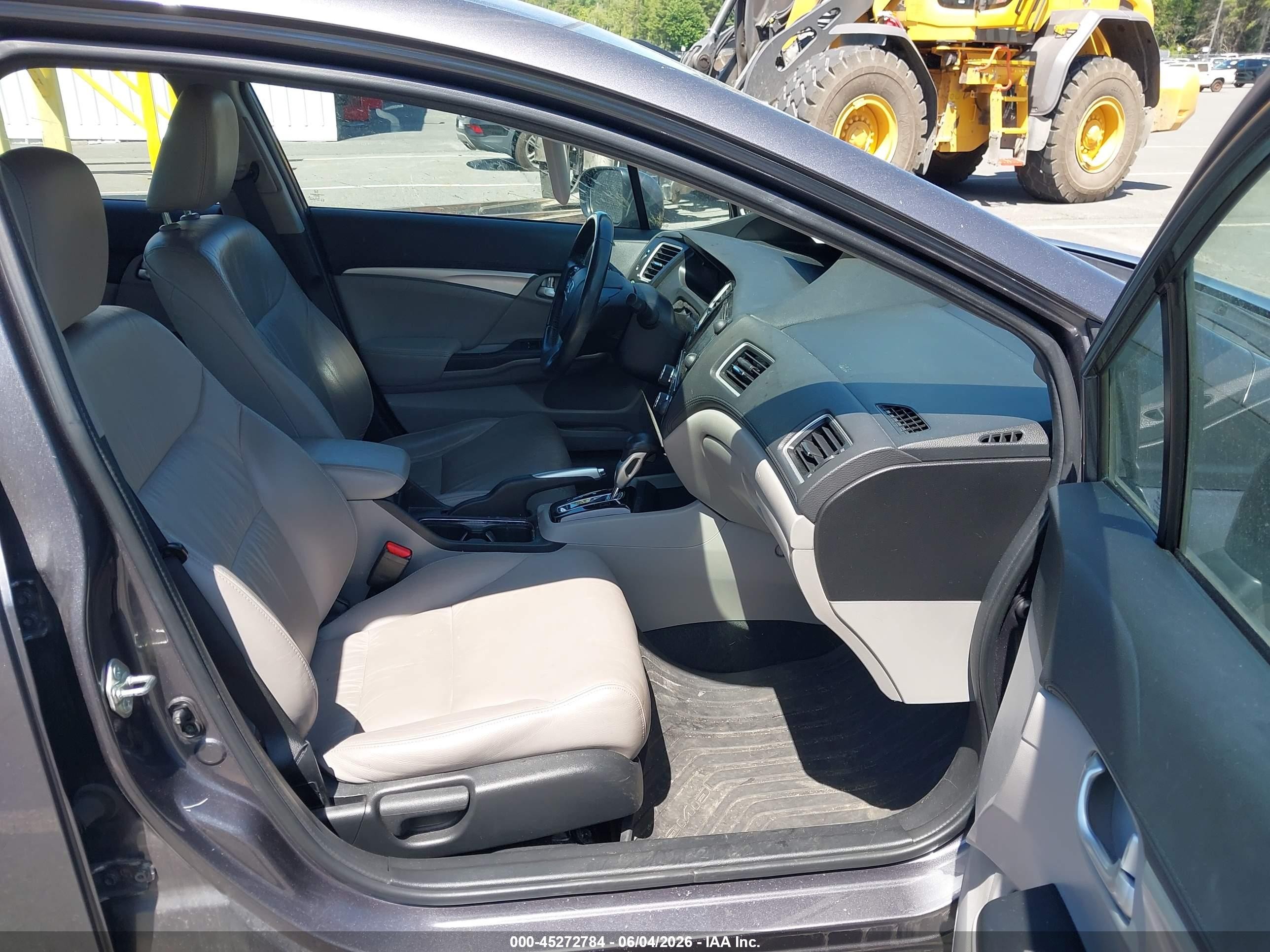 2015 Honda Civic Ex-l Gray vin: 19XFB2F96FE253278