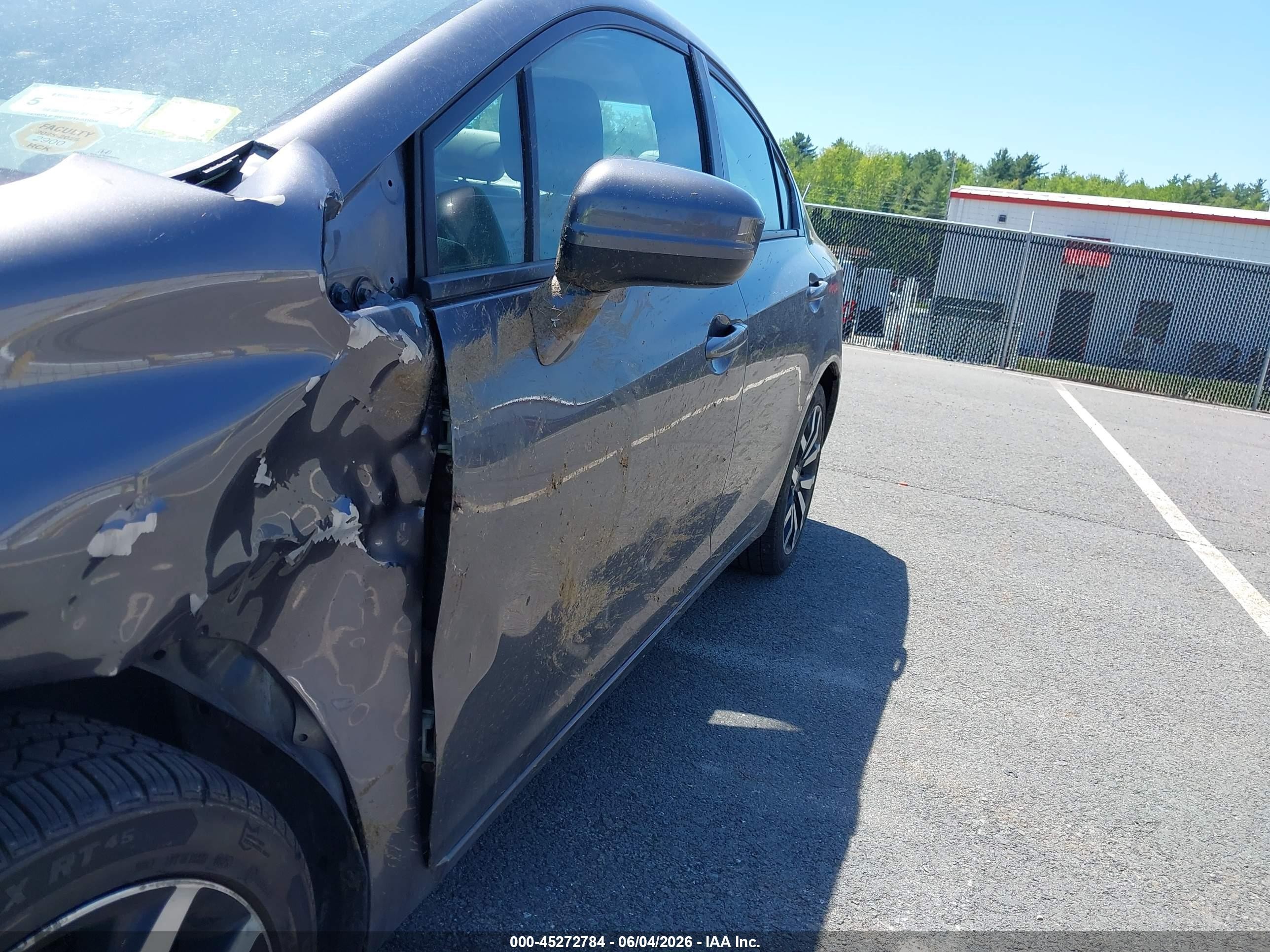 2015 Honda Civic Ex-l Gray vin: 19XFB2F96FE253278