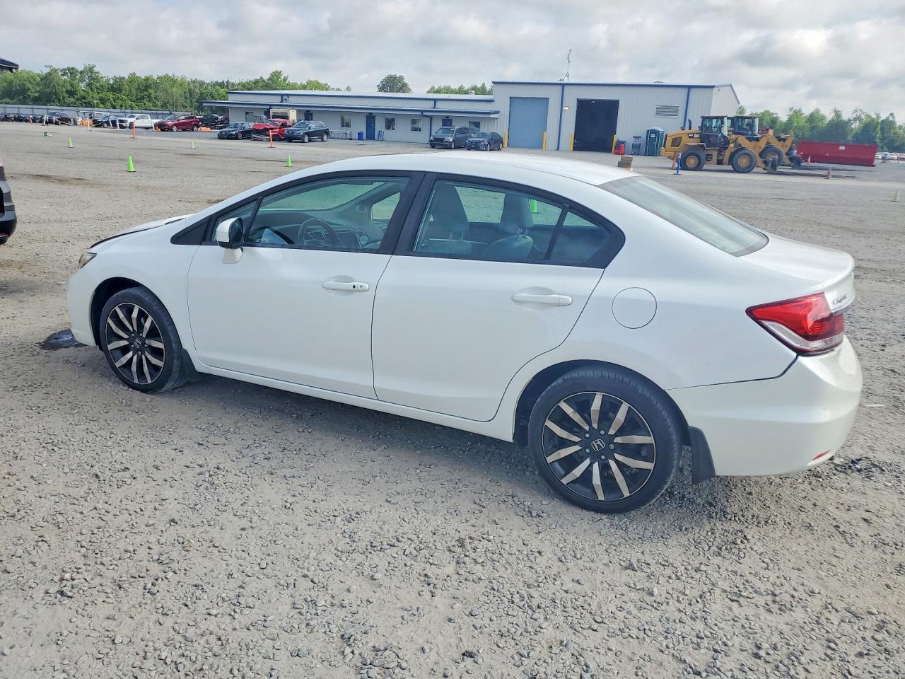 2015 Honda Civic Exl White vin: 19XFB2F96FE254981