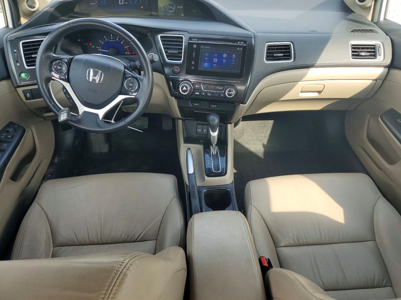 2015 Honda Civic Exl White vin: 19XFB2F96FE254981