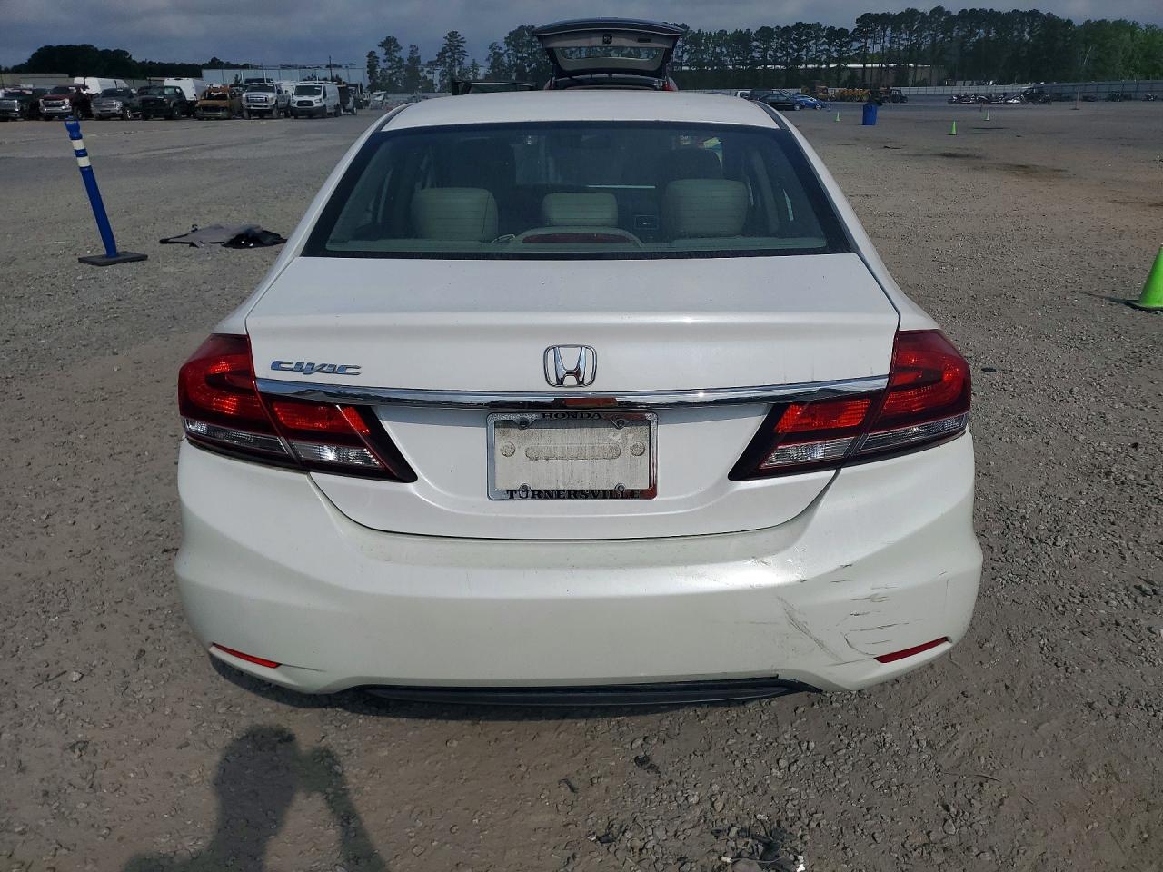 2015 Honda Civic Exl White vin: 19XFB2F96FE254981
