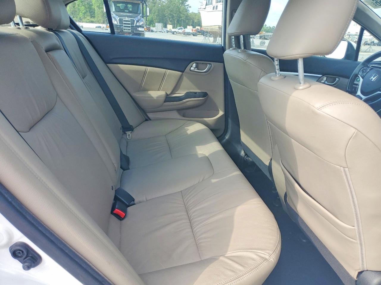 2015 Honda Civic Exl White vin: 19XFB2F96FE254981