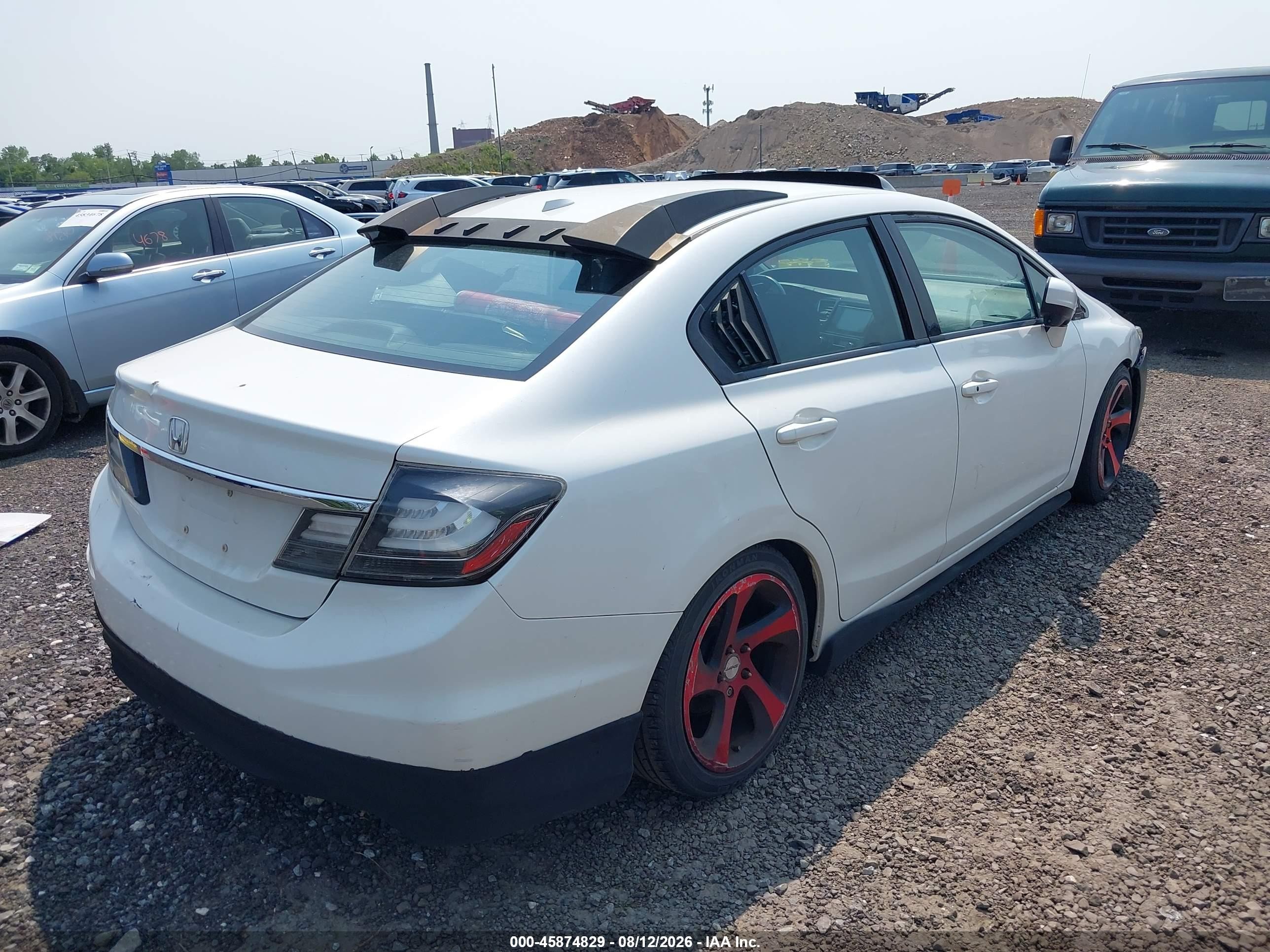 2015 Honda Civic Ex-l White vin: 19XFB2F96FE281372
