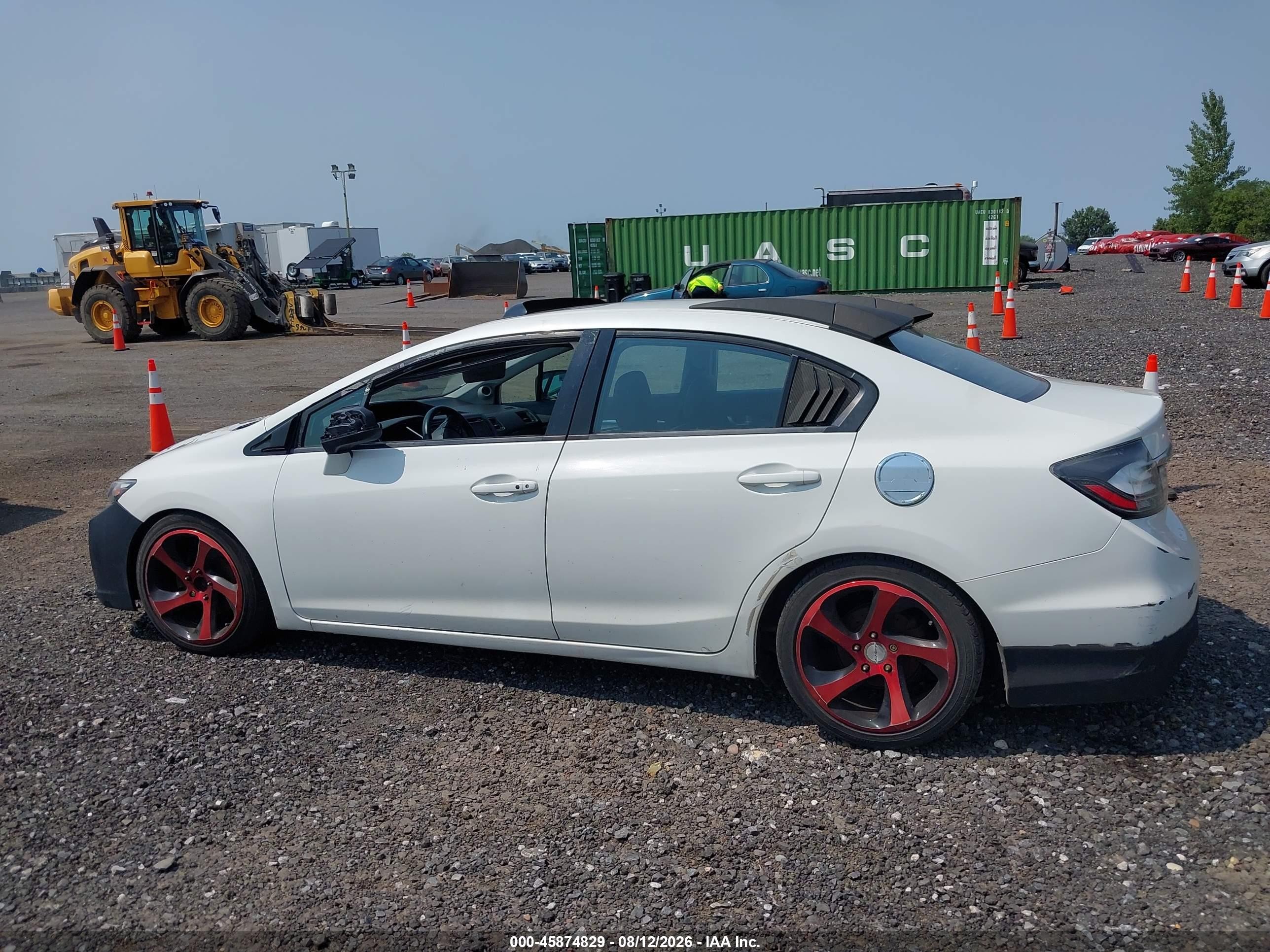 2015 Honda Civic Ex-l White vin: 19XFB2F96FE281372